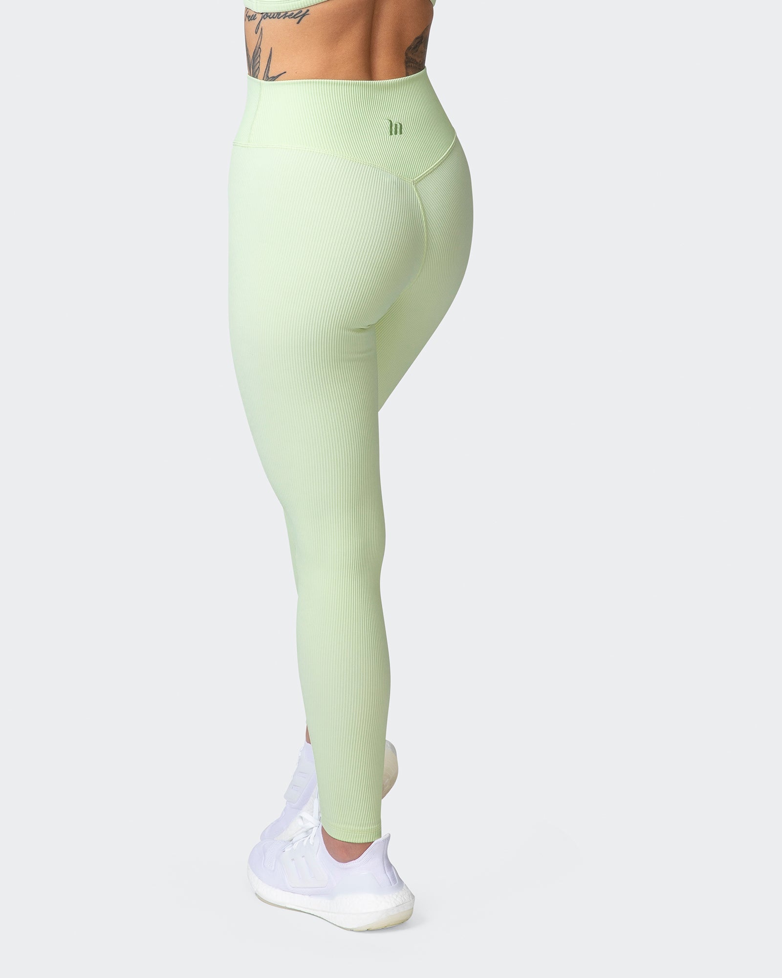 Zero Rise Rib Ankle Length Leggings - Minty-Leggings-XXS-042205MNTY-XXS-MNAPPRL14494-5-Muscle Nation