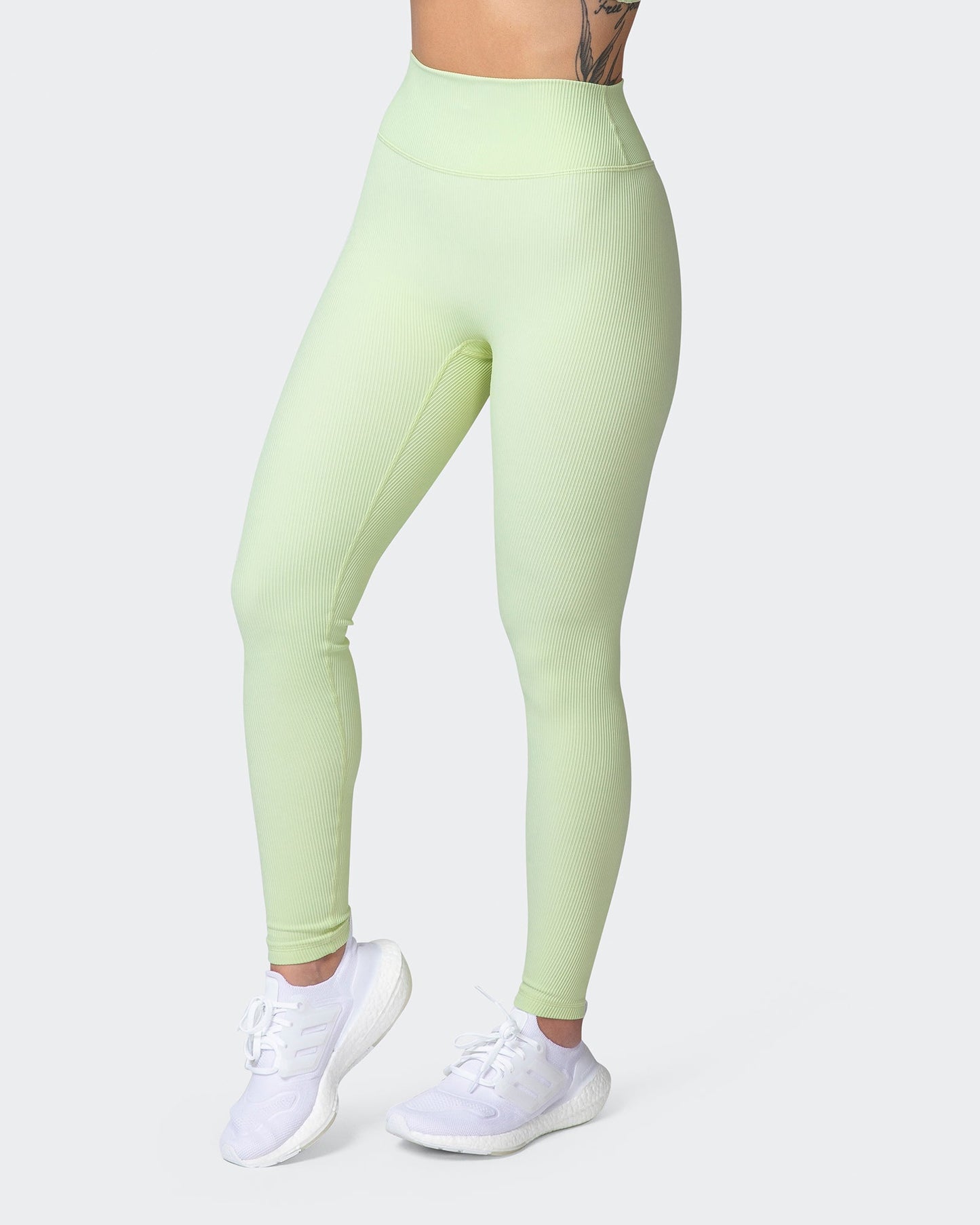 Zero Rise Rib Ankle Length Leggings - Minty-Leggings-XXS-042205MNTY-XXS-MNAPPRL14494-3-Muscle Nation