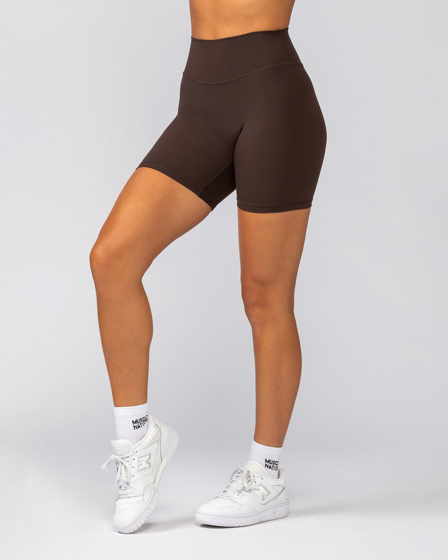 Liberty Zero Rise Bike Shorts - Cocoa-Shorts-XXS-042533COCOA-XXS-MNAPPRL41640-3-Muscle Nation