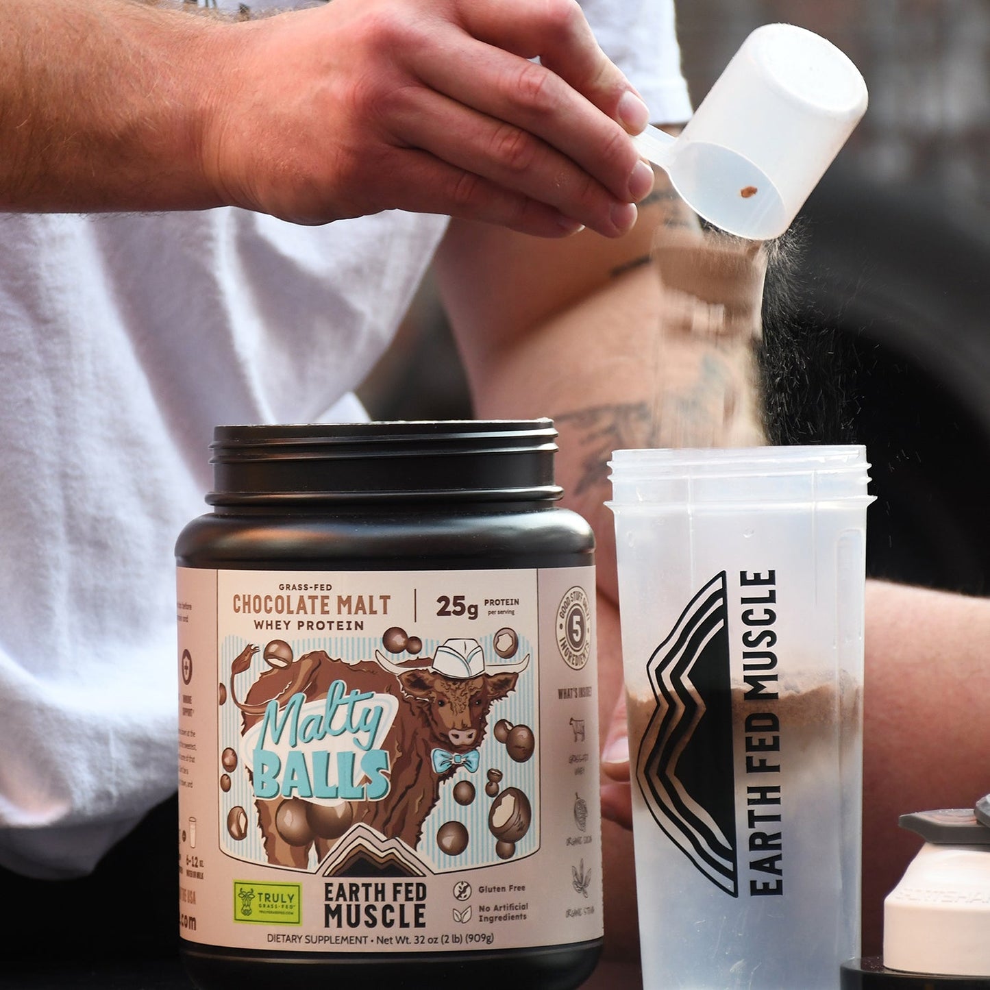 SEASONAL FLAVOR: Malty Balls Chocolate Malt Grass-Fed Whey Protein