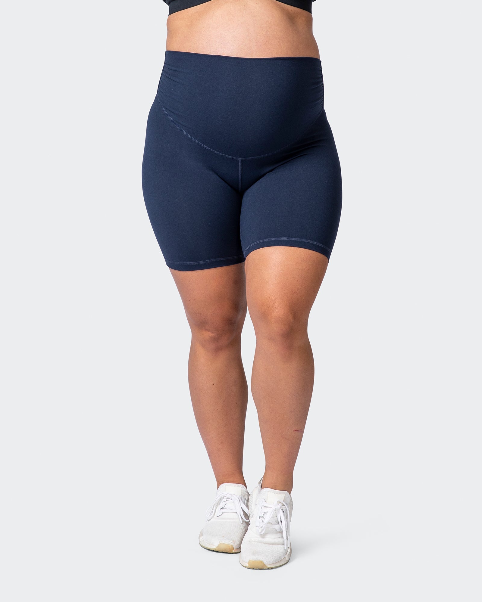 Maternity Everyday Bike Short - Navy-Shorts-XS-032214NAVY-XS-MNAPPRL13860-3-Muscle Nation