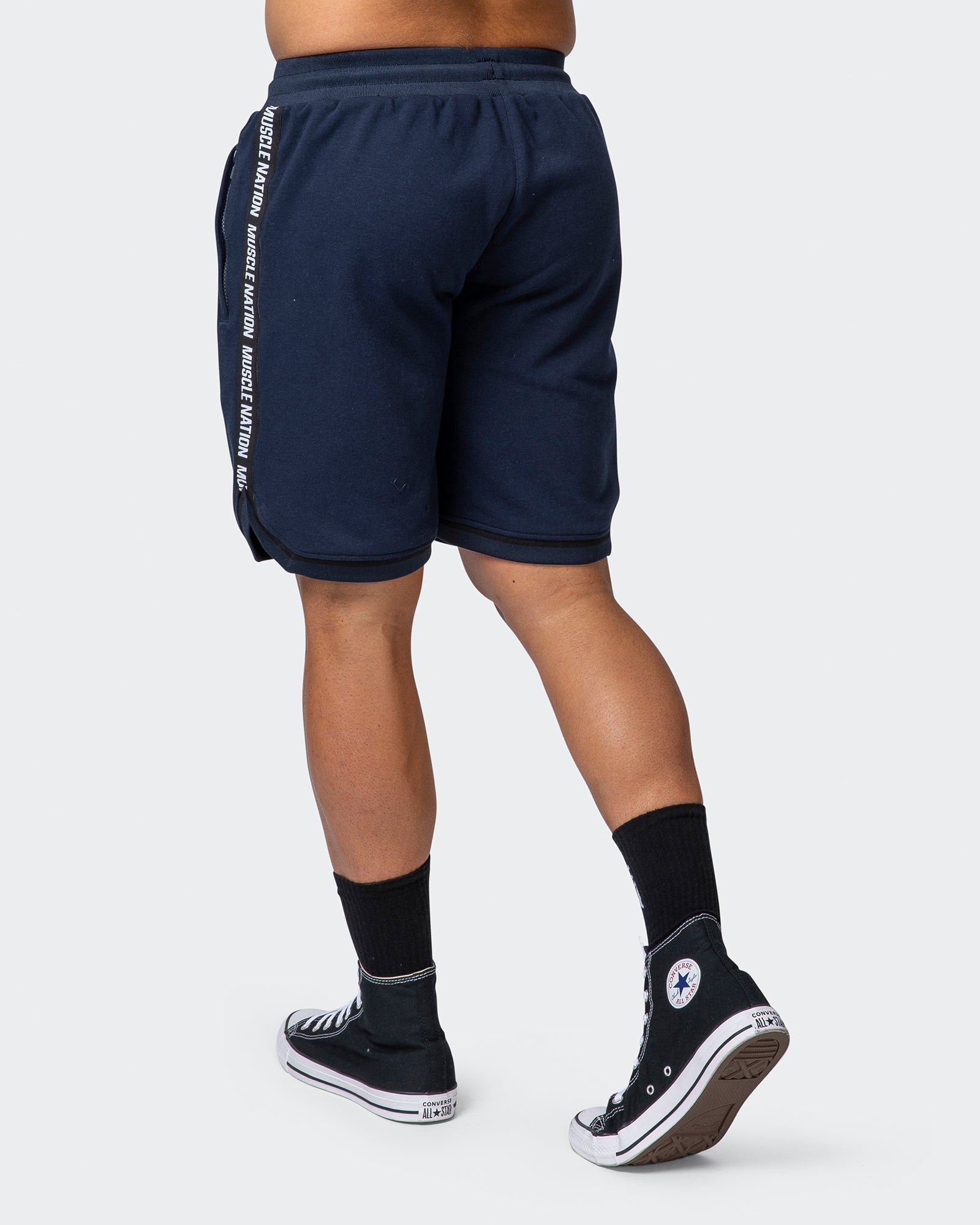 MVP 8" Basketball Shorts - Navy-Shorts-S-032245NAVY-S-MNAPPRL14081-3-Muscle Nation