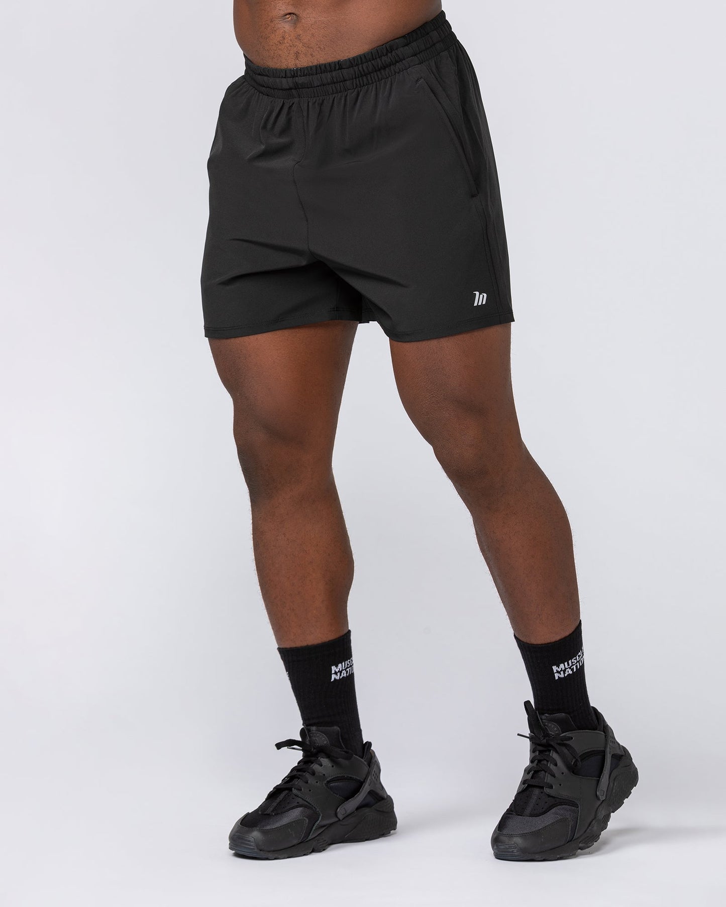 New Heights 4" Shorts - Black-Shorts-S-012246BLK-S-MNAPPRL13516-3-Muscle Nation