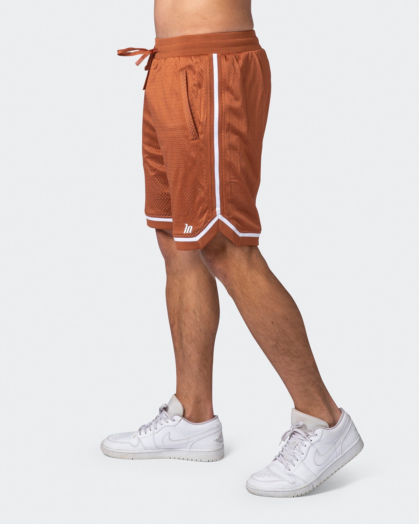 8" Basketball Shorts - Sandstone-Shorts-S-072210SNDSTN-S-MNAPPRL16773-4-Muscle Nation