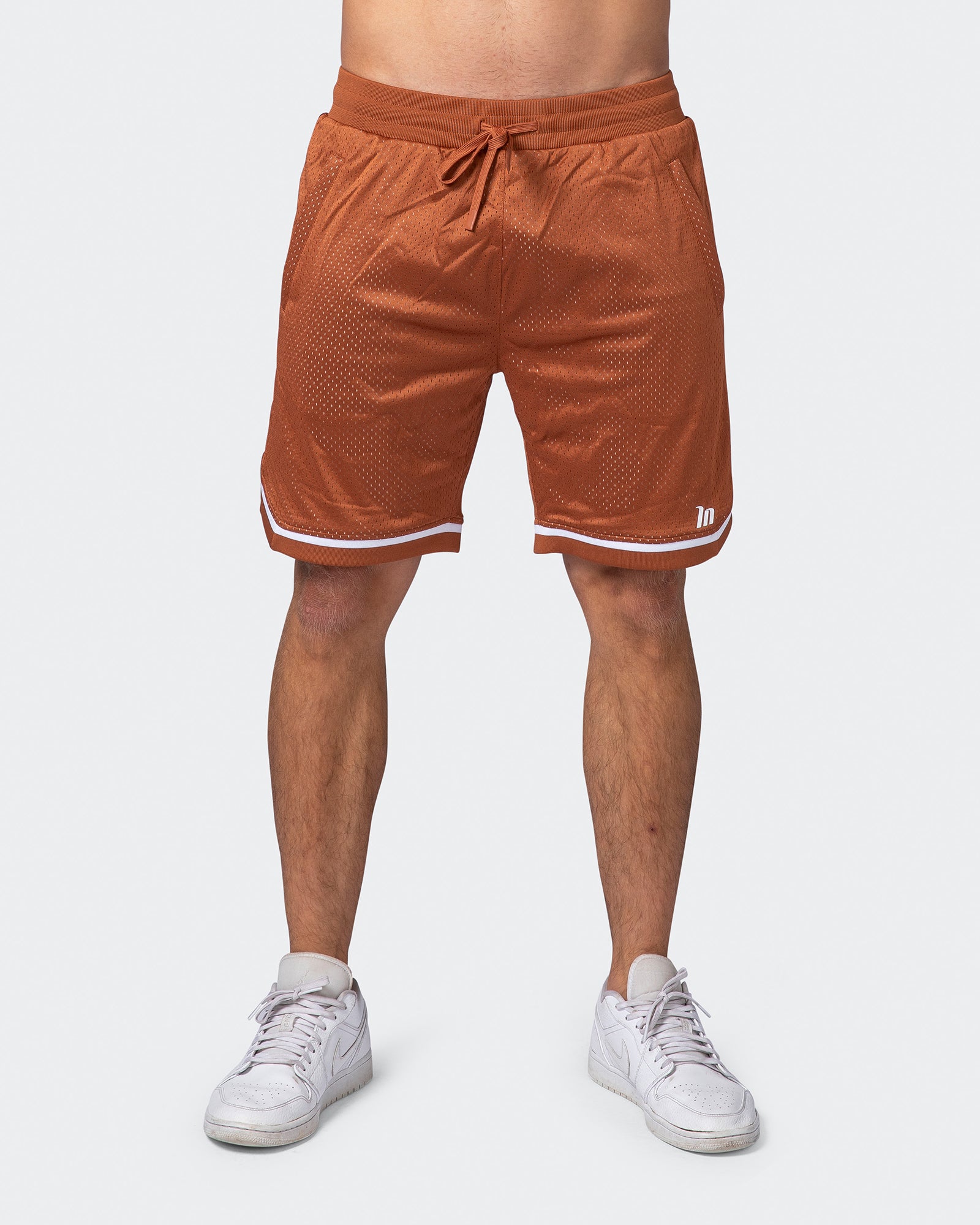 8" Basketball Shorts - Sandstone-Shorts-S-072210SNDSTN-S-MNAPPRL16773-2-Muscle Nation