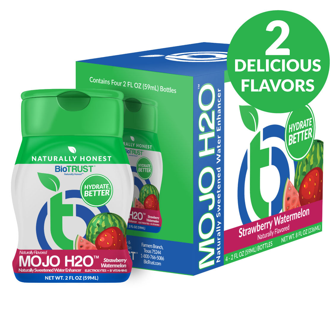 Mojo H2O? - Healthy Water Enhancer (2 Delicious Flavors)
