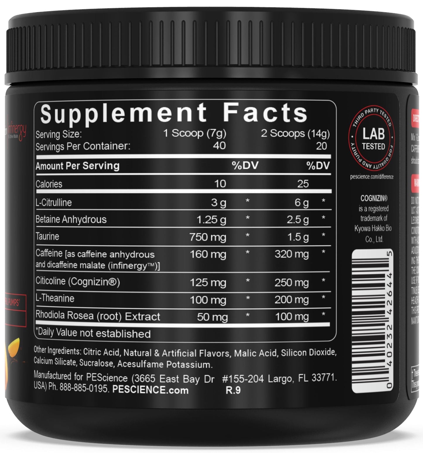 PEScience Prolific Pre-Workout