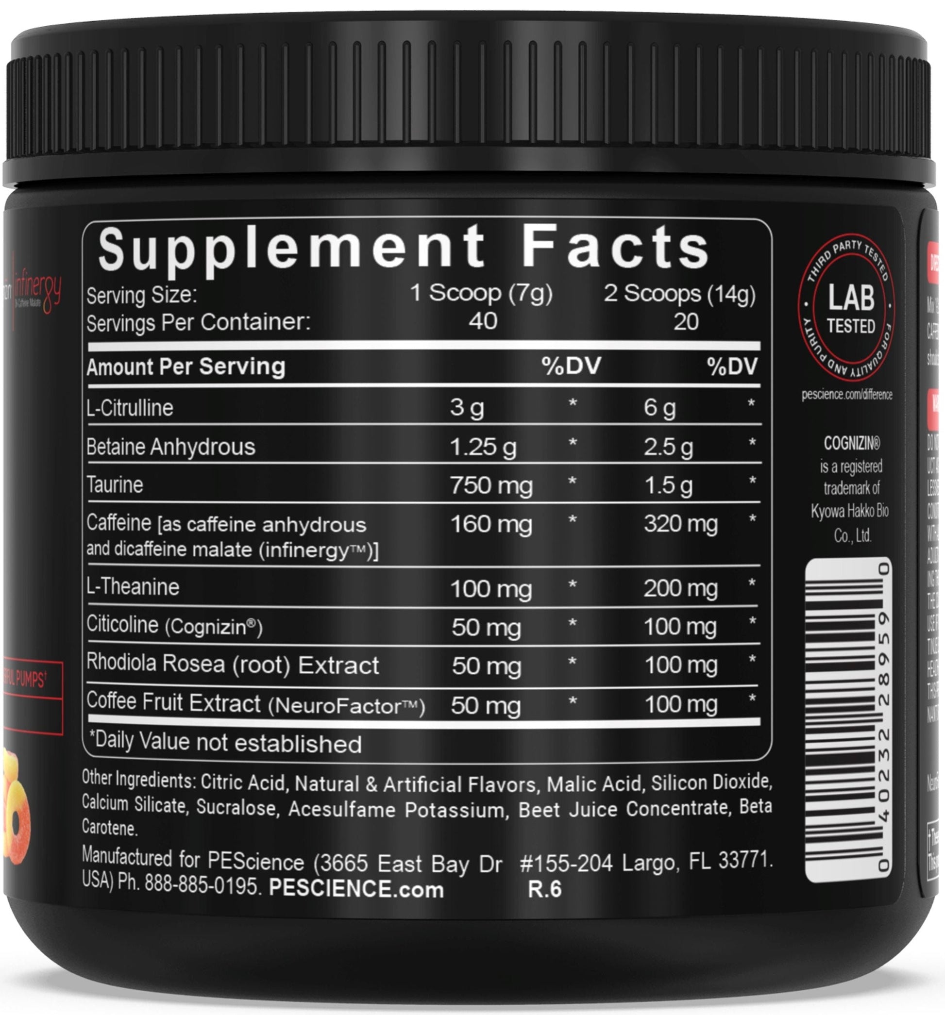 PEScience Prolific Pre-Workout