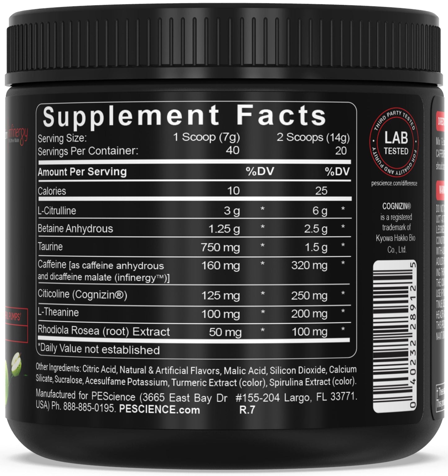 PEScience Prolific Pre-Workout