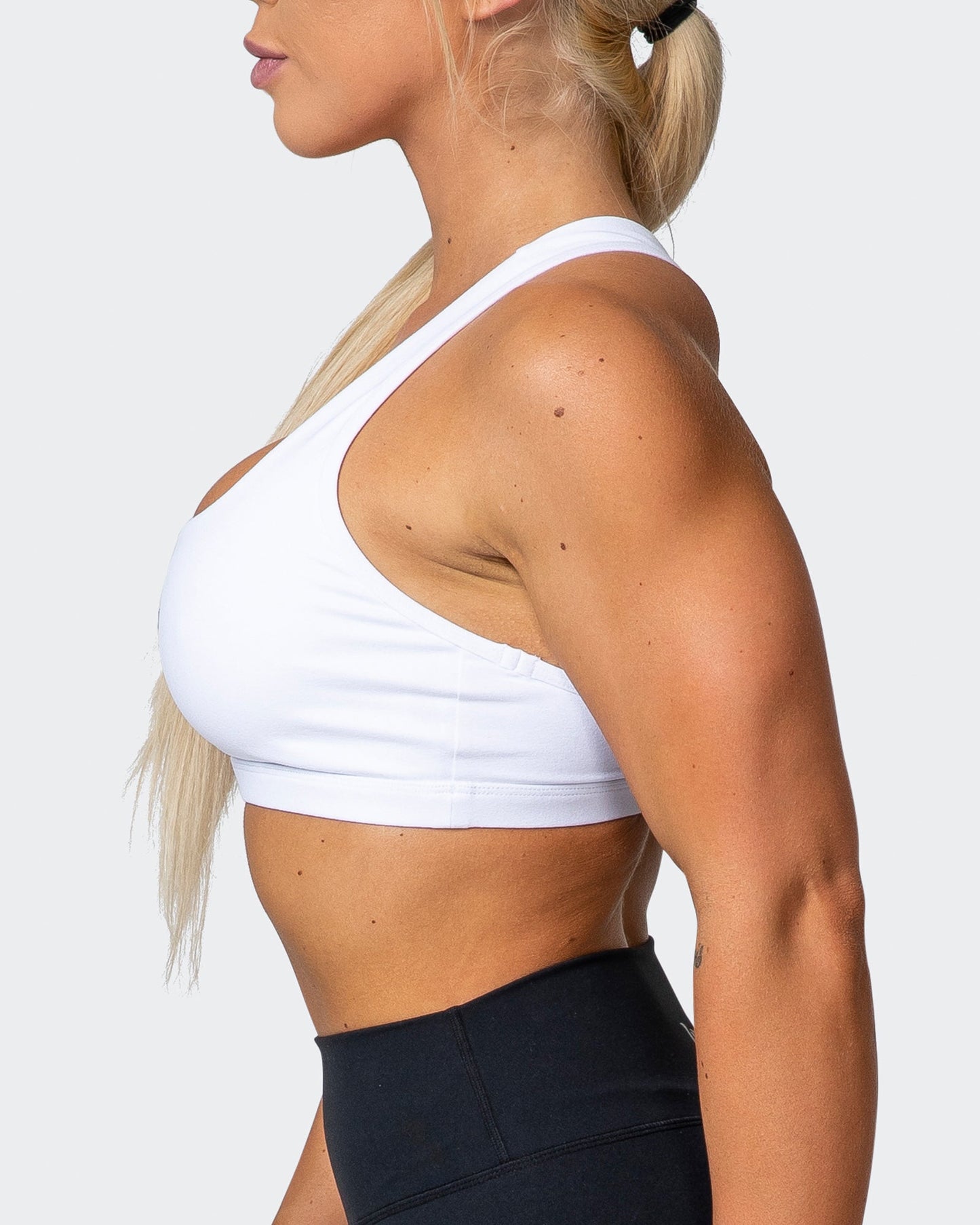 Flex Bra - White-Sports Bras-XS-042203WHT-XS-MNAPPRL14395-4-Muscle Nation