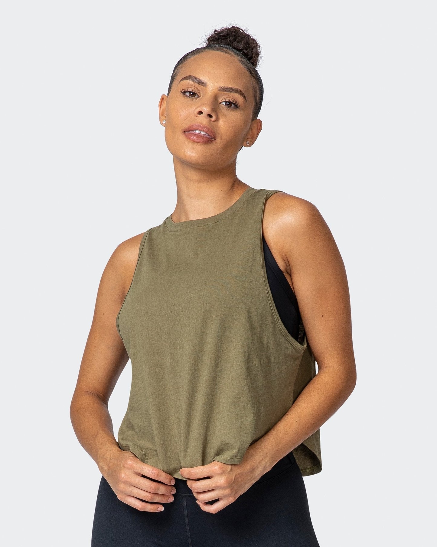 Recovery Tank - Dark Olive-Tops-XXS-112160DKOLV-XXS-MNAPPRL12430-2-Muscle Nation