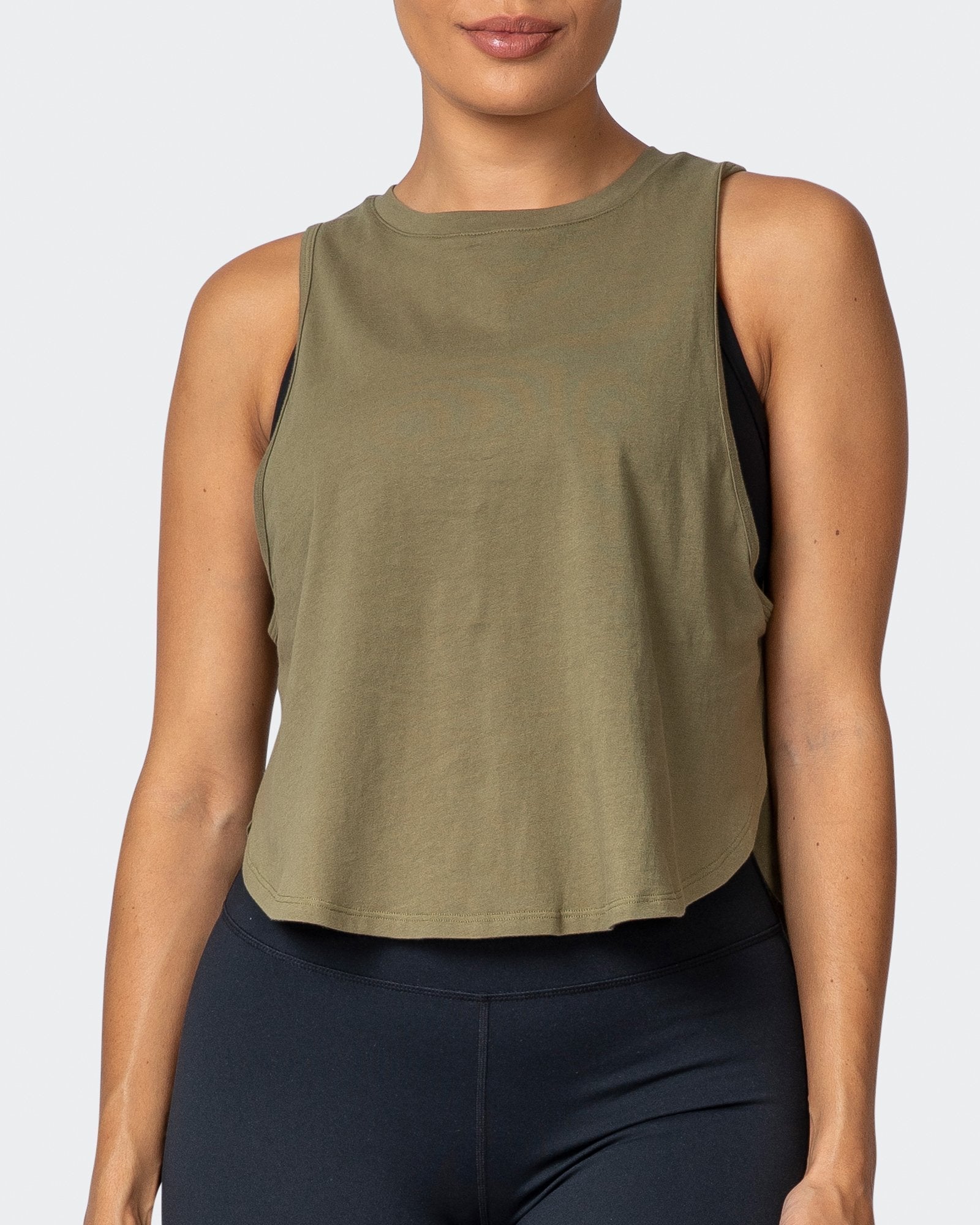 Recovery Tank - Dark Olive-Tops-XXS-112160DKOLV-XXS-MNAPPRL12430-3-Muscle Nation