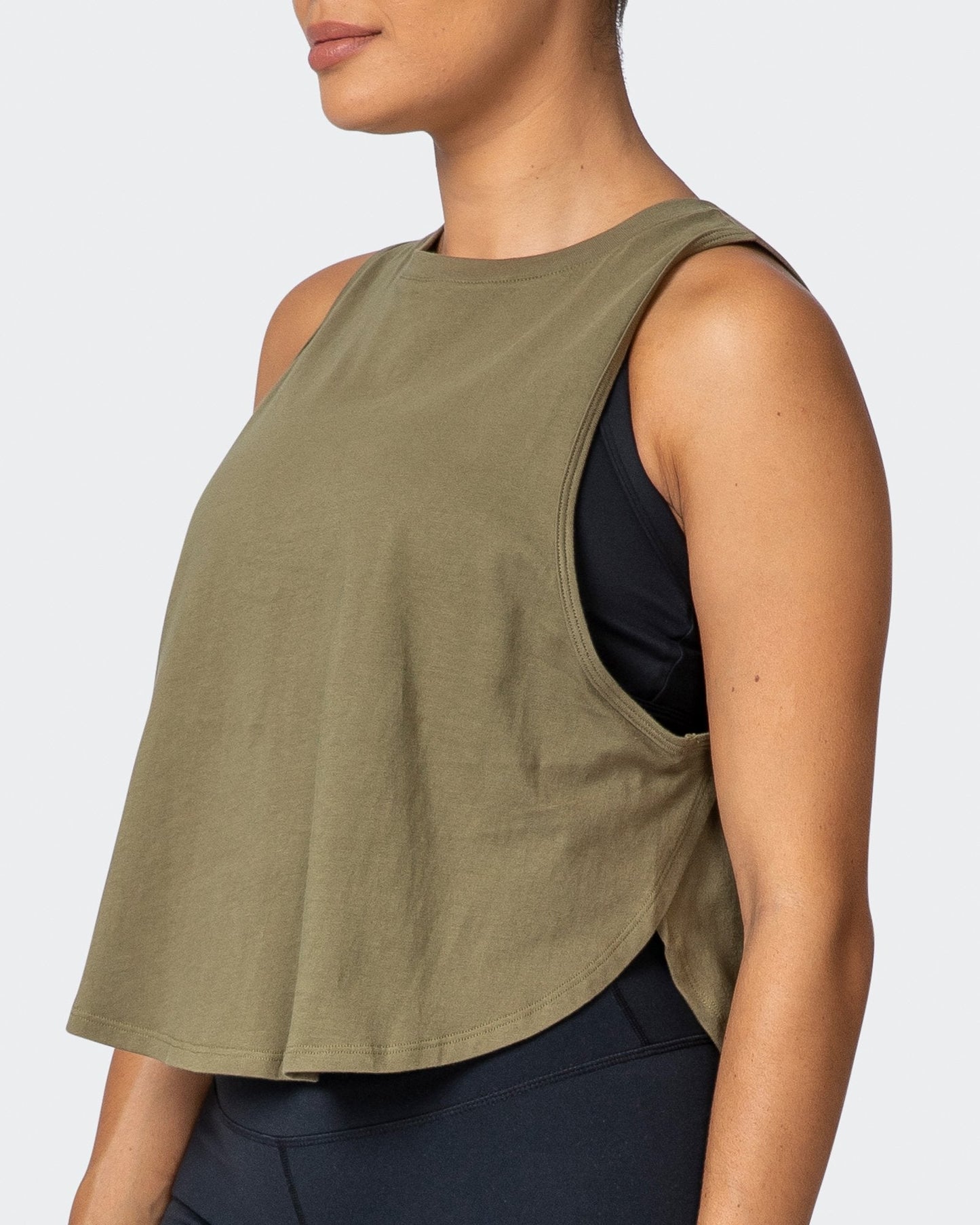 Recovery Tank - Dark Olive-Tops-XXS-112160DKOLV-XXS-MNAPPRL12430-4-Muscle Nation