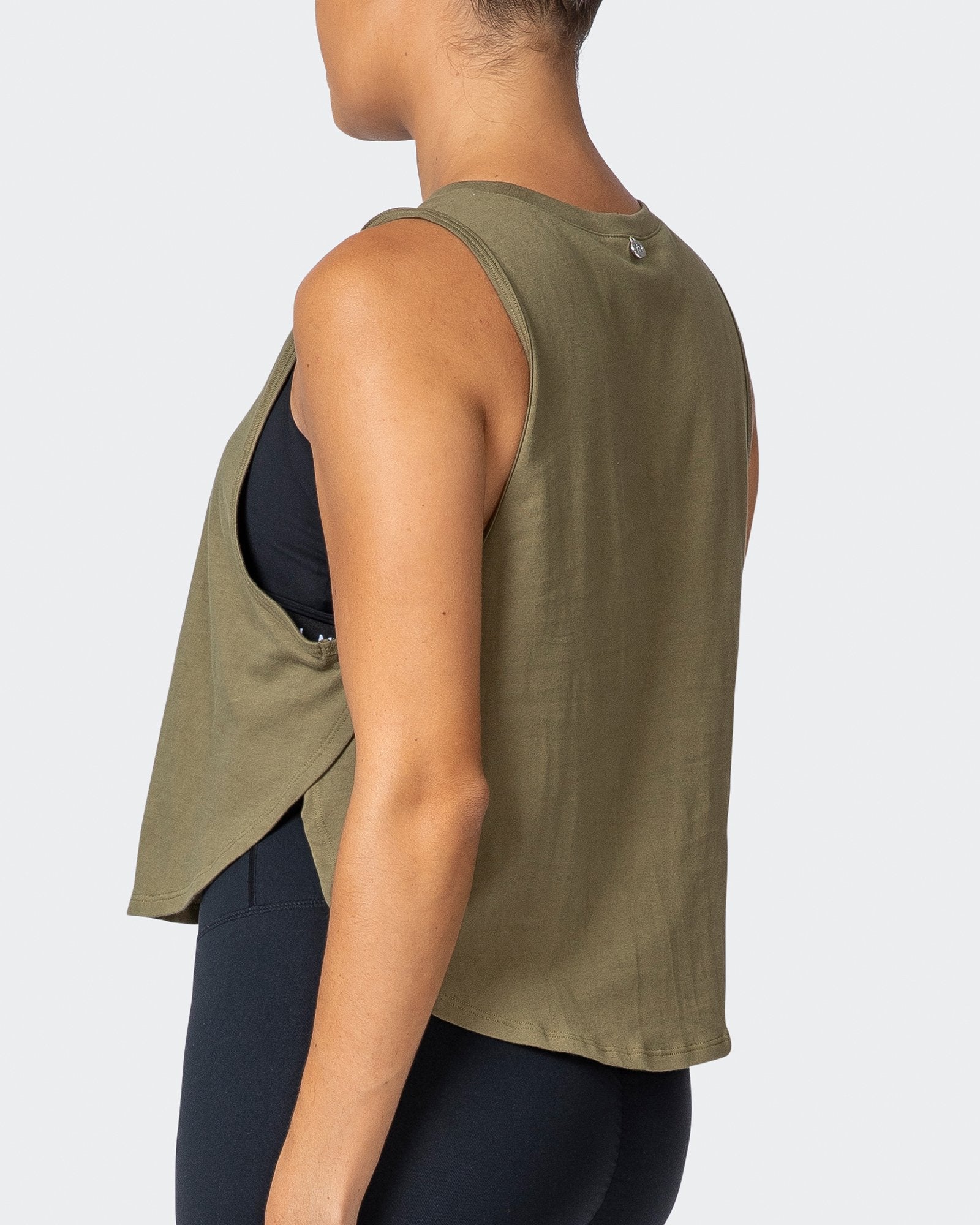 Recovery Tank - Dark Olive-Tops-XXS-112160DKOLV-XXS-MNAPPRL12430-6-Muscle Nation