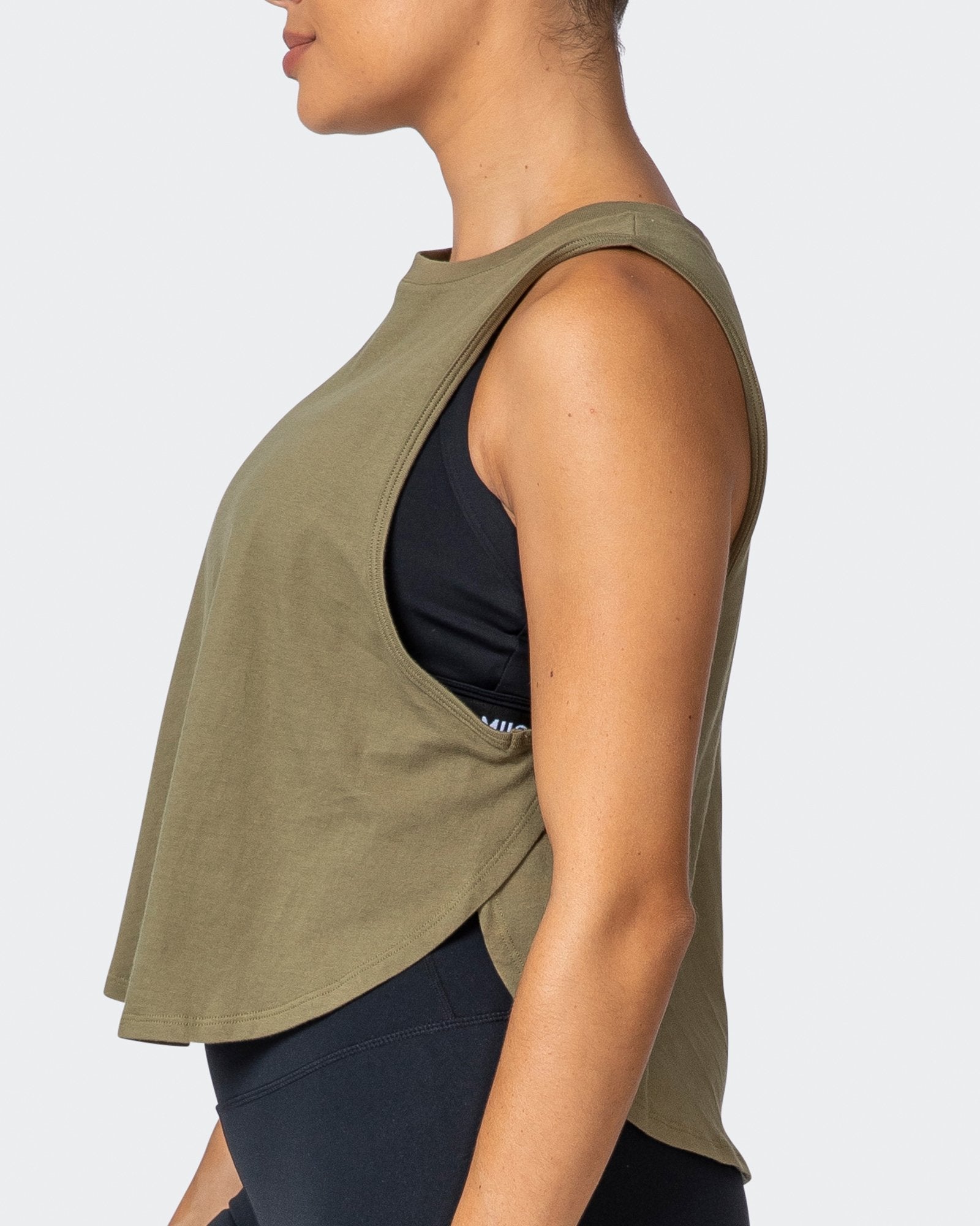 Recovery Tank - Dark Olive-Tops-XXS-112160DKOLV-XXS-MNAPPRL12430-7-Muscle Nation