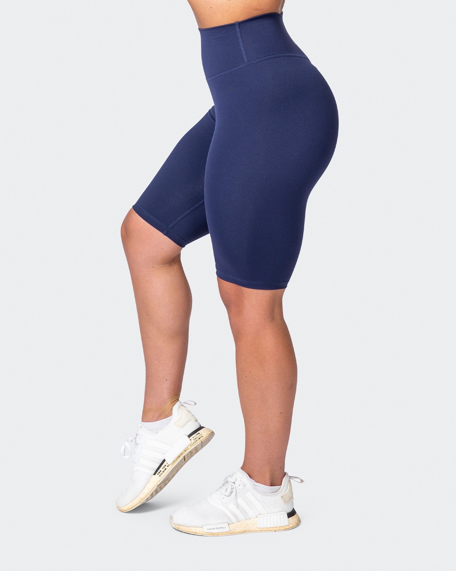 Signature Referee Length High Waist Scrunch - Midnight-Shorts-XXS-MNAPPRL10228-MNAPPRL10228-6-Muscle Nation