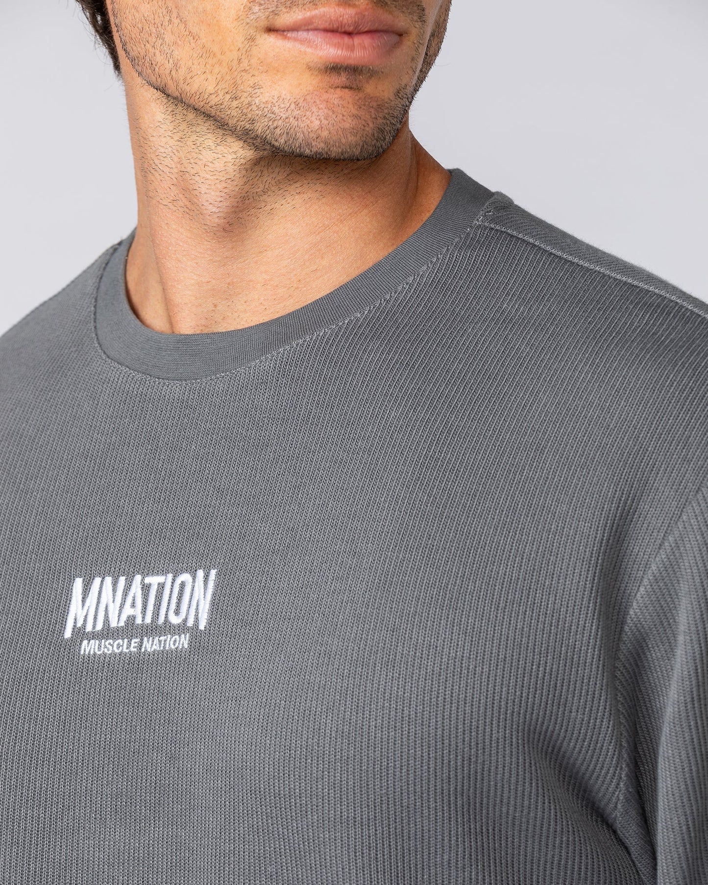Rib Long Sleeve Tee - Tornado-Long Sleeve T-Shirts-XS-032516TRNDO-XS-MNAPPRL41309-2-Muscle Nation