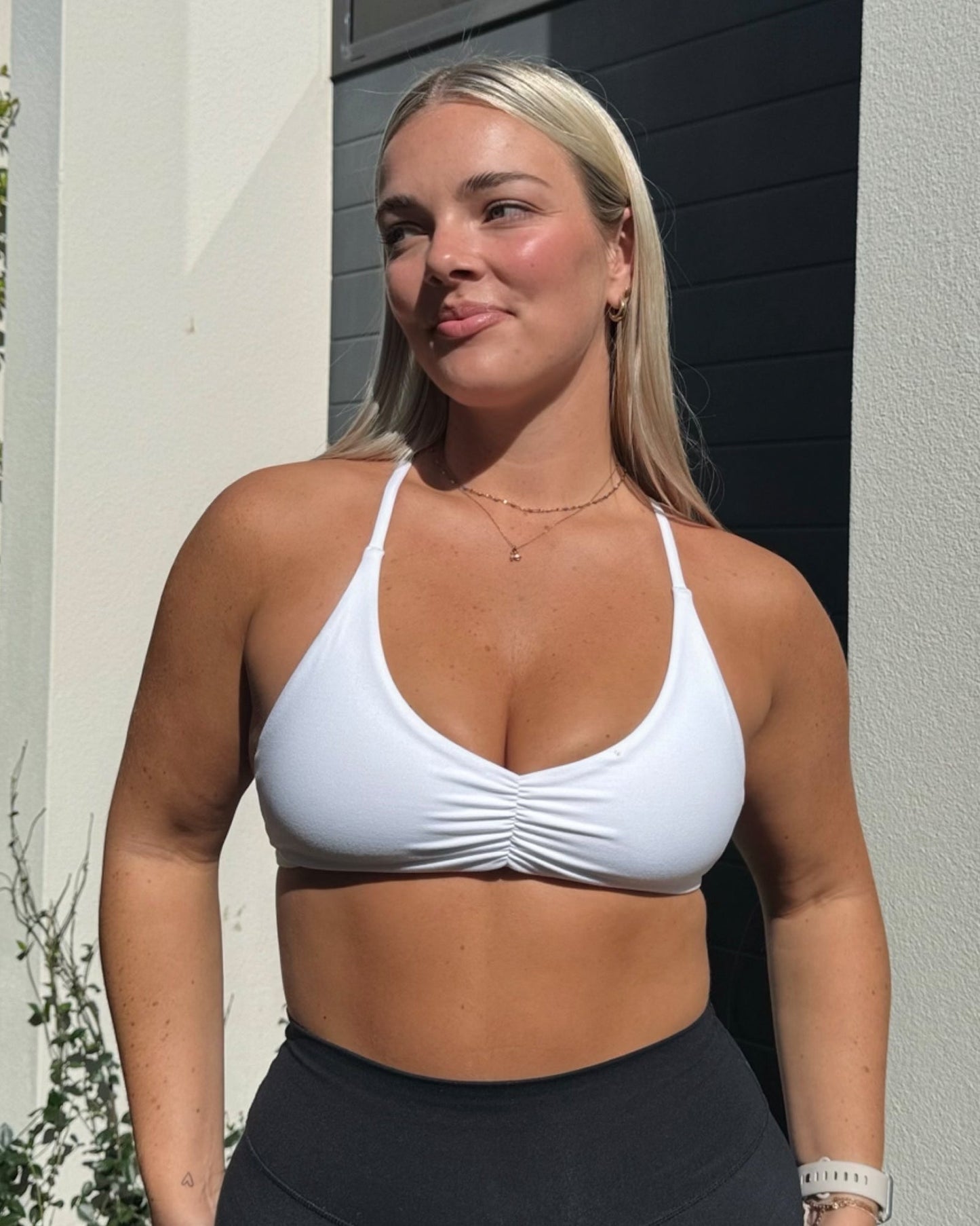 Honey Bralette - White-Bralettes-XXS-062502WHT-XXS-MNAPPRL42964-1-Muscle Nation