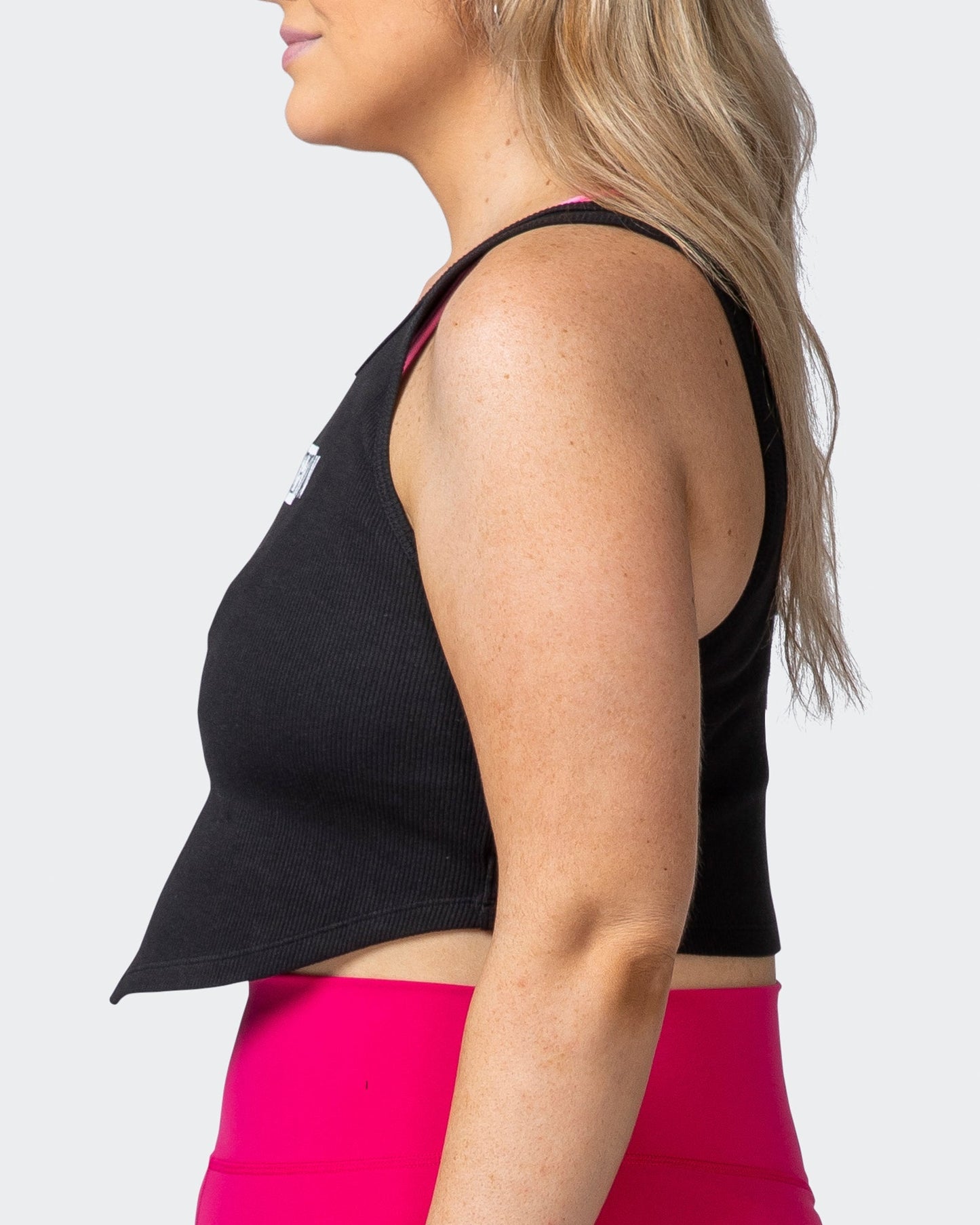 Scorching Hot Ribbed Tank - Black-Tops-XXS-012209BLK-XXS-MNAPPRL13183-4-Muscle Nation