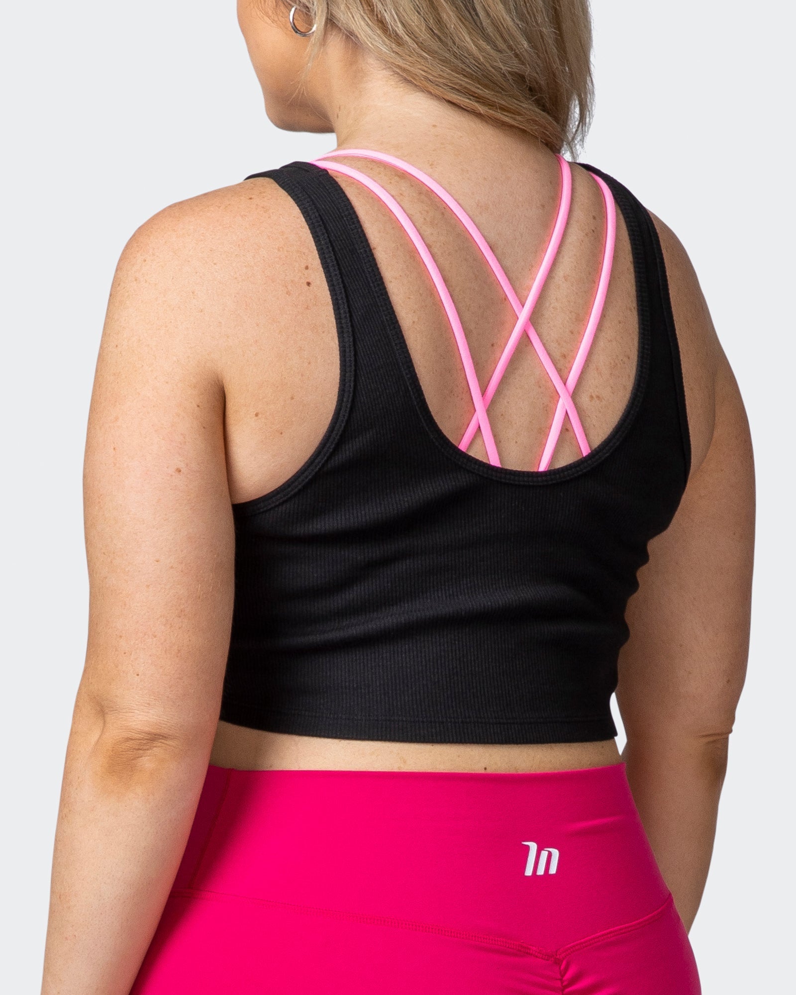 Scorching Hot Ribbed Tank - Black-Tops-XXS-012209BLK-XXS-MNAPPRL13183-5-Muscle Nation