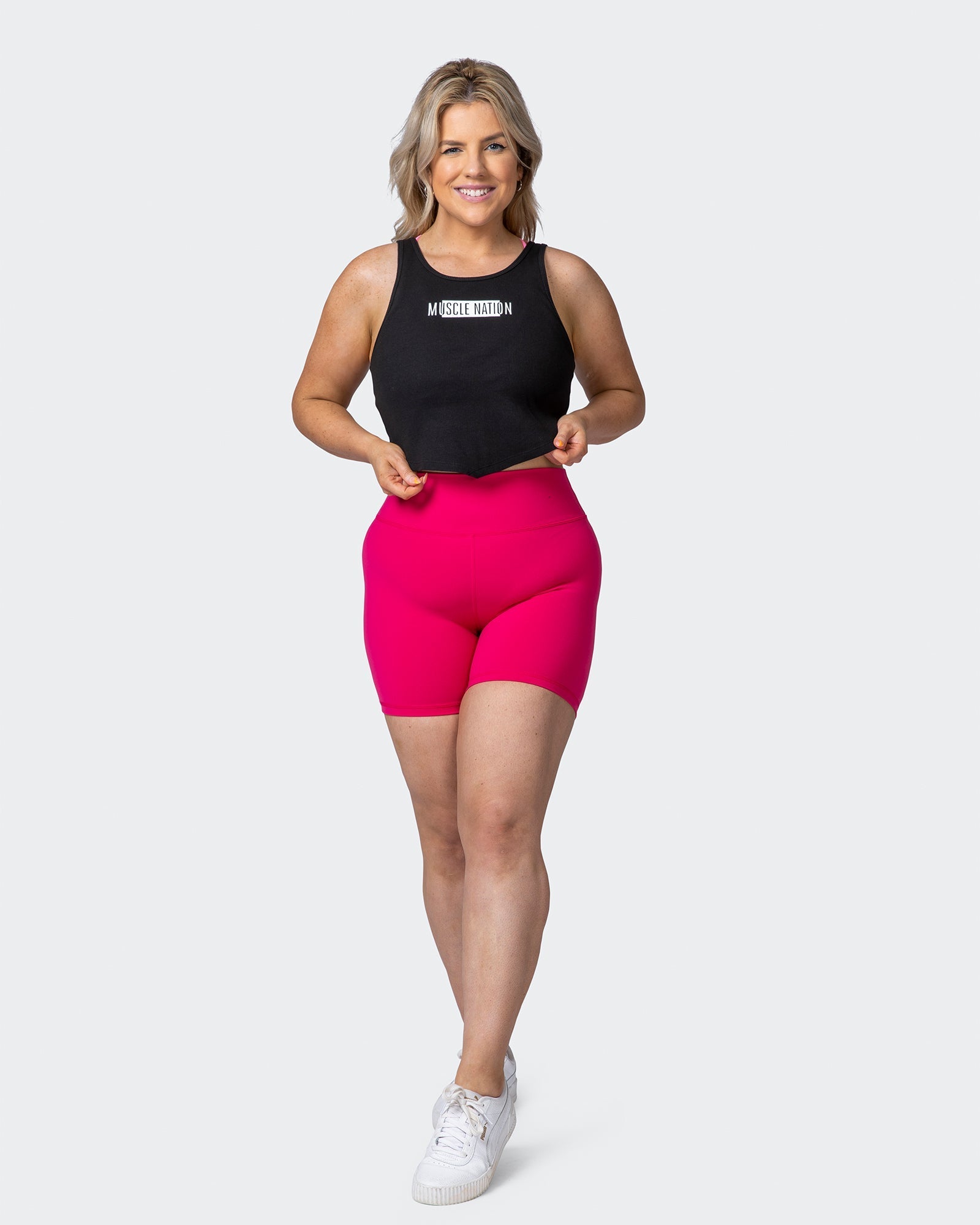 Scorching Hot Ribbed Tank - Black-Tops-XXS-012209BLK-XXS-MNAPPRL13183-7-Muscle Nation