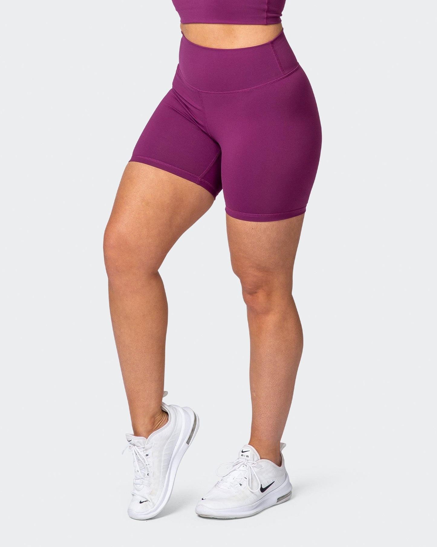 Signature Scrunch Bike Shorts - Boysenberry-Shorts-XXS-MNAPPRL10302-MNAPPRL10302-6-Muscle Nation