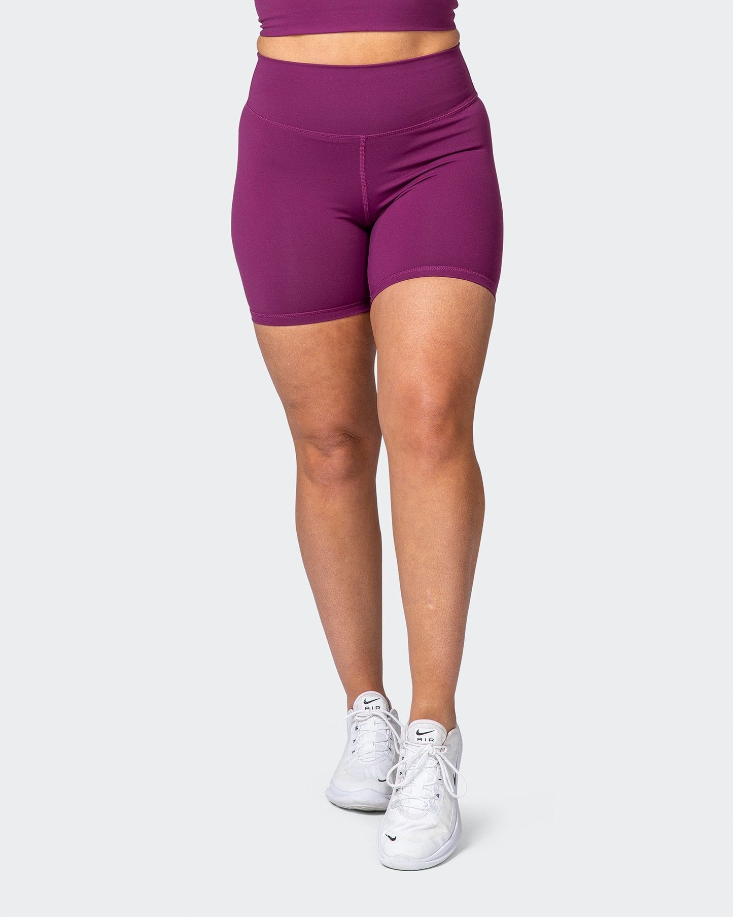 Signature Scrunch Bike Shorts - Boysenberry-Shorts-XXS-MNAPPRL10302-MNAPPRL10302-7-Muscle Nation