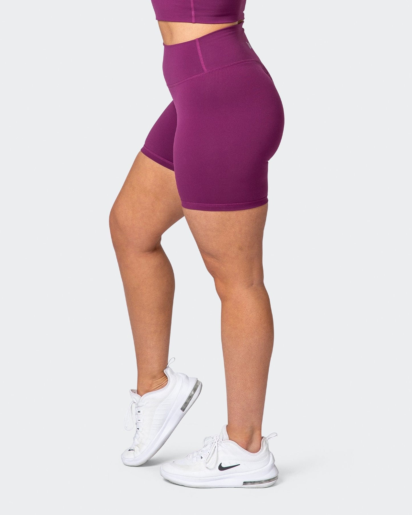 Signature Scrunch Bike Shorts - Boysenberry-Shorts-XXS-MNAPPRL10302-MNAPPRL10302-8-Muscle Nation