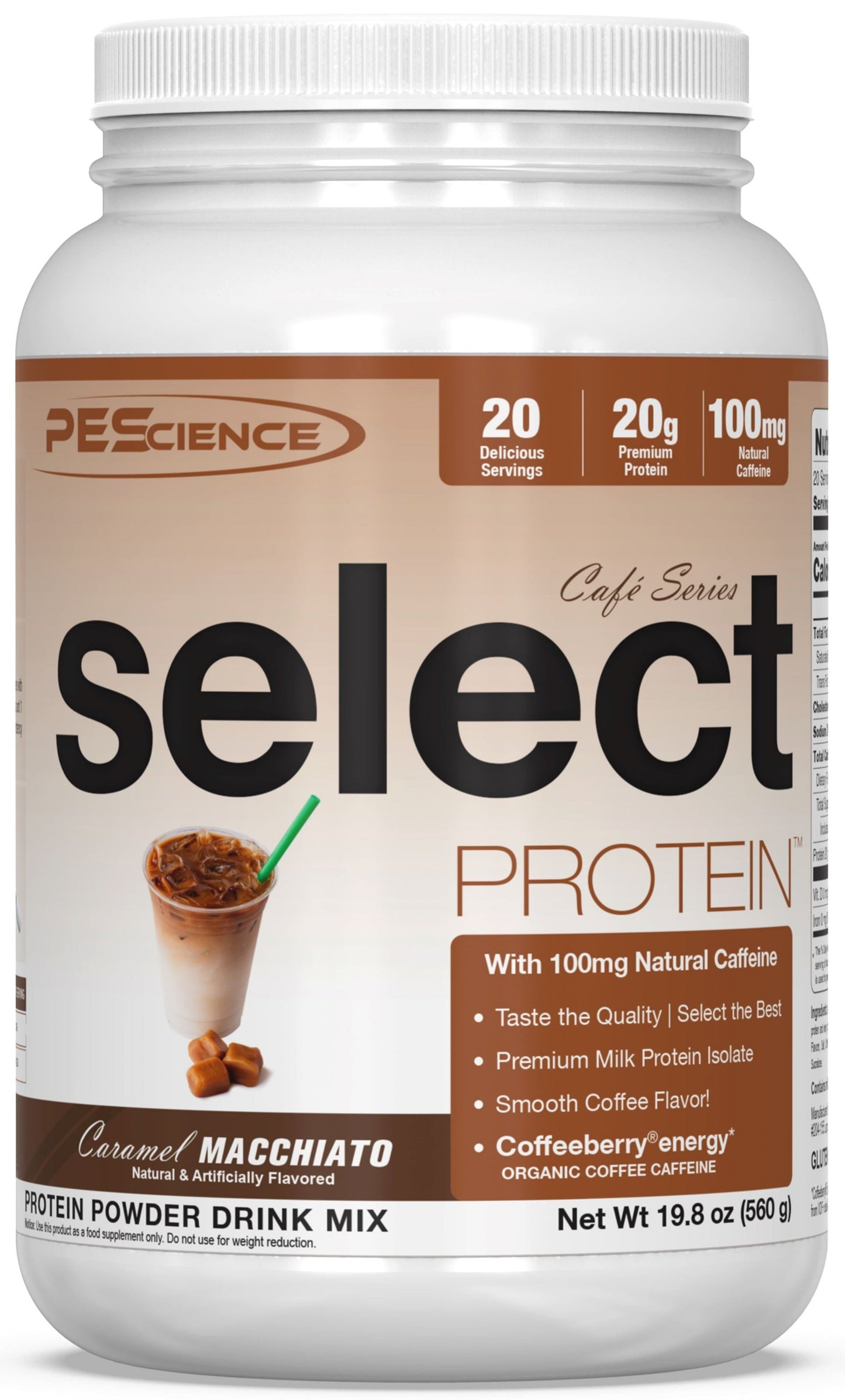 PEScience Select Caf¨Ś Series Protein Caramel Macchiato 20