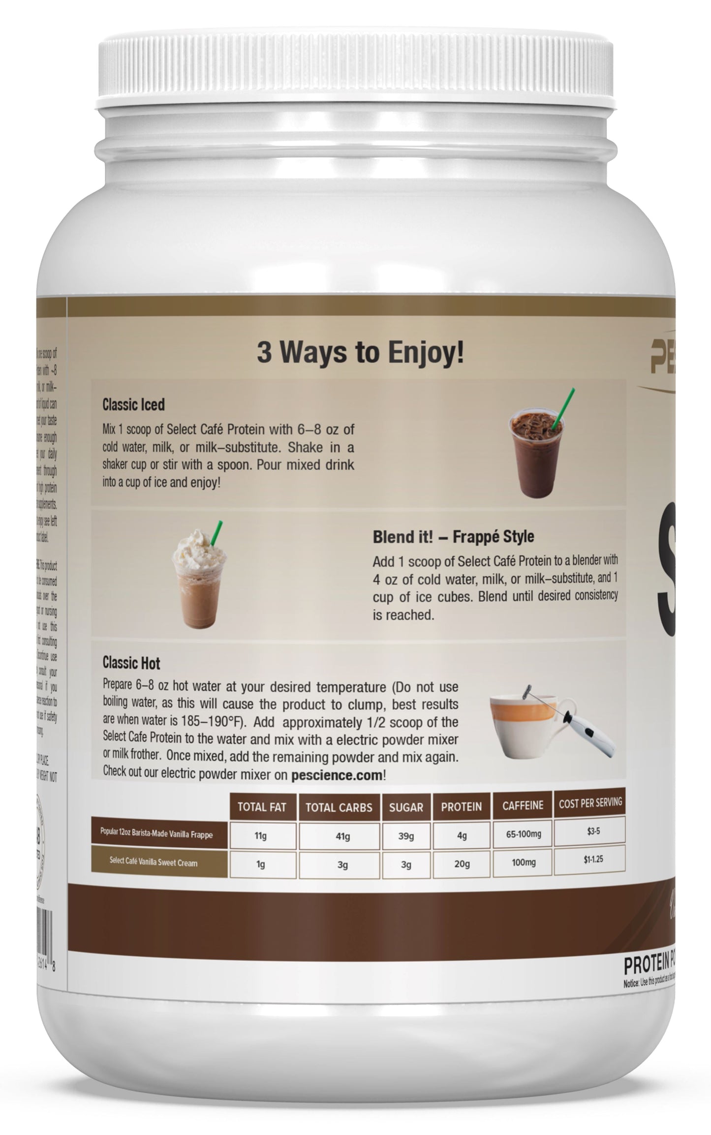 PEScience Select Caf¨Ś Series Protein
