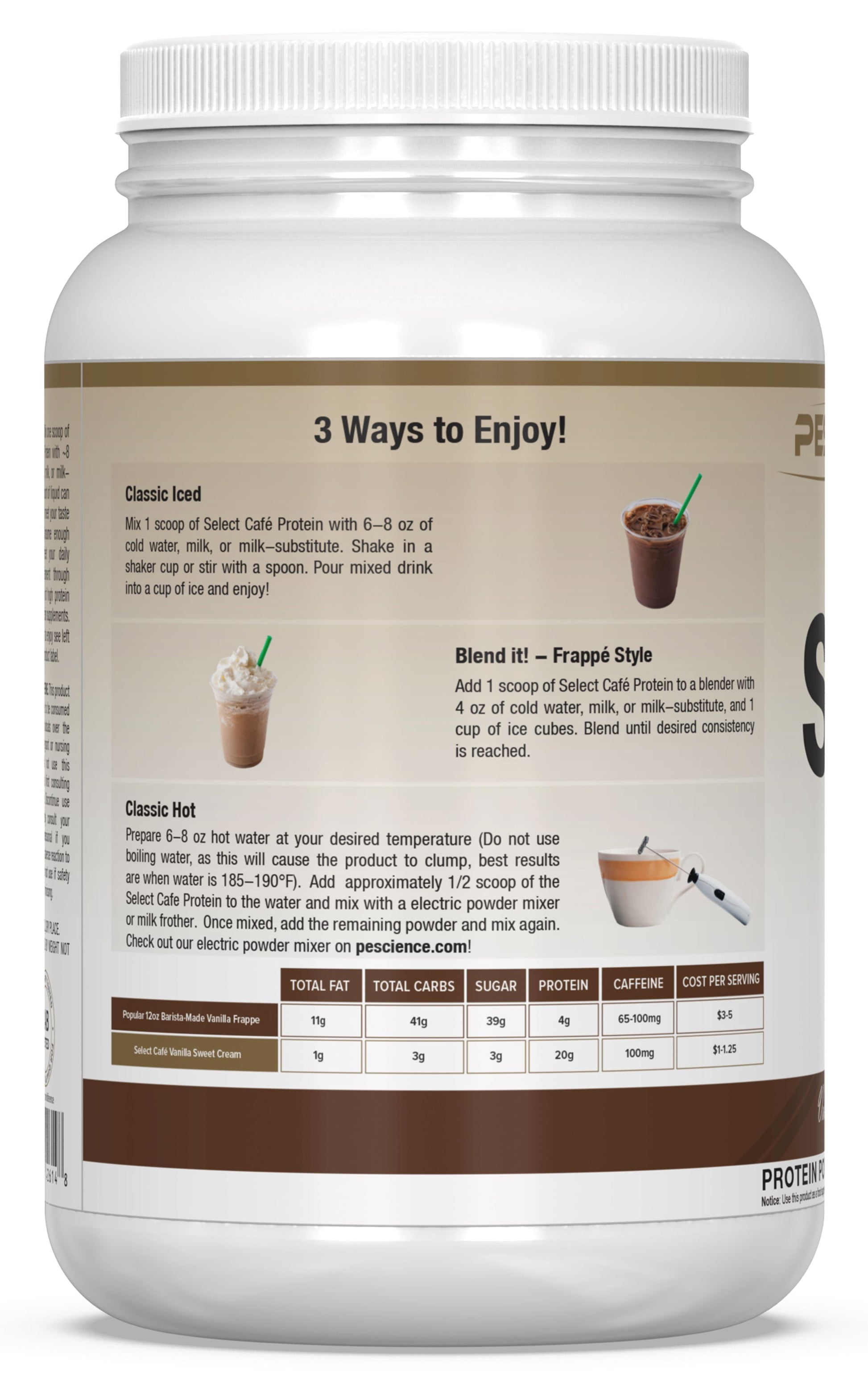 PEScience Select Caf¨Ś Series Protein