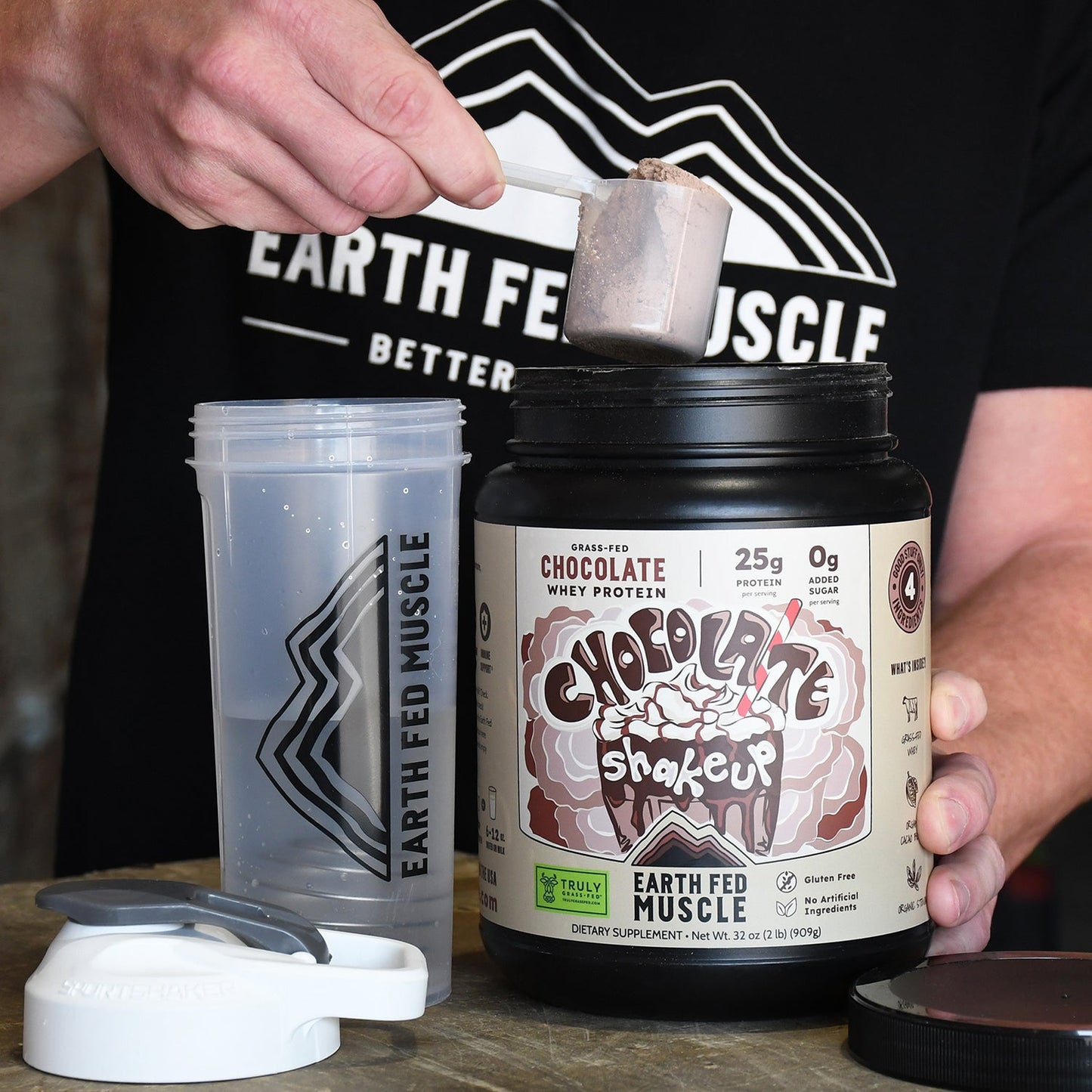 Chocolate Shakeup Chocolate Grass-Fed Whey Protein