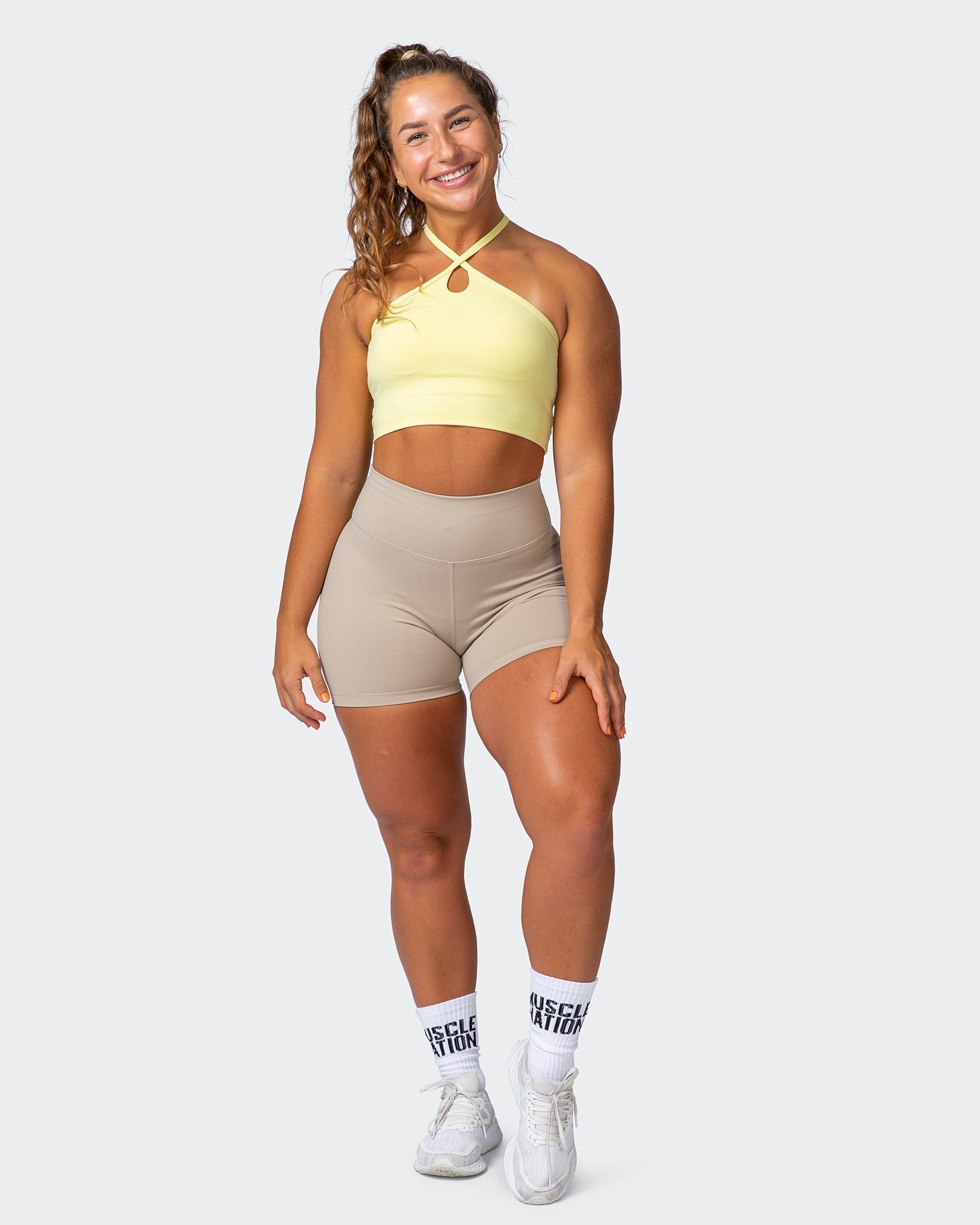 Shimmer Bra Tank Combo - Lemon Fizz-Sports Bras-XXS-012208LMNFIZ-XXS-MNAPPRL13162-8-Muscle Nation