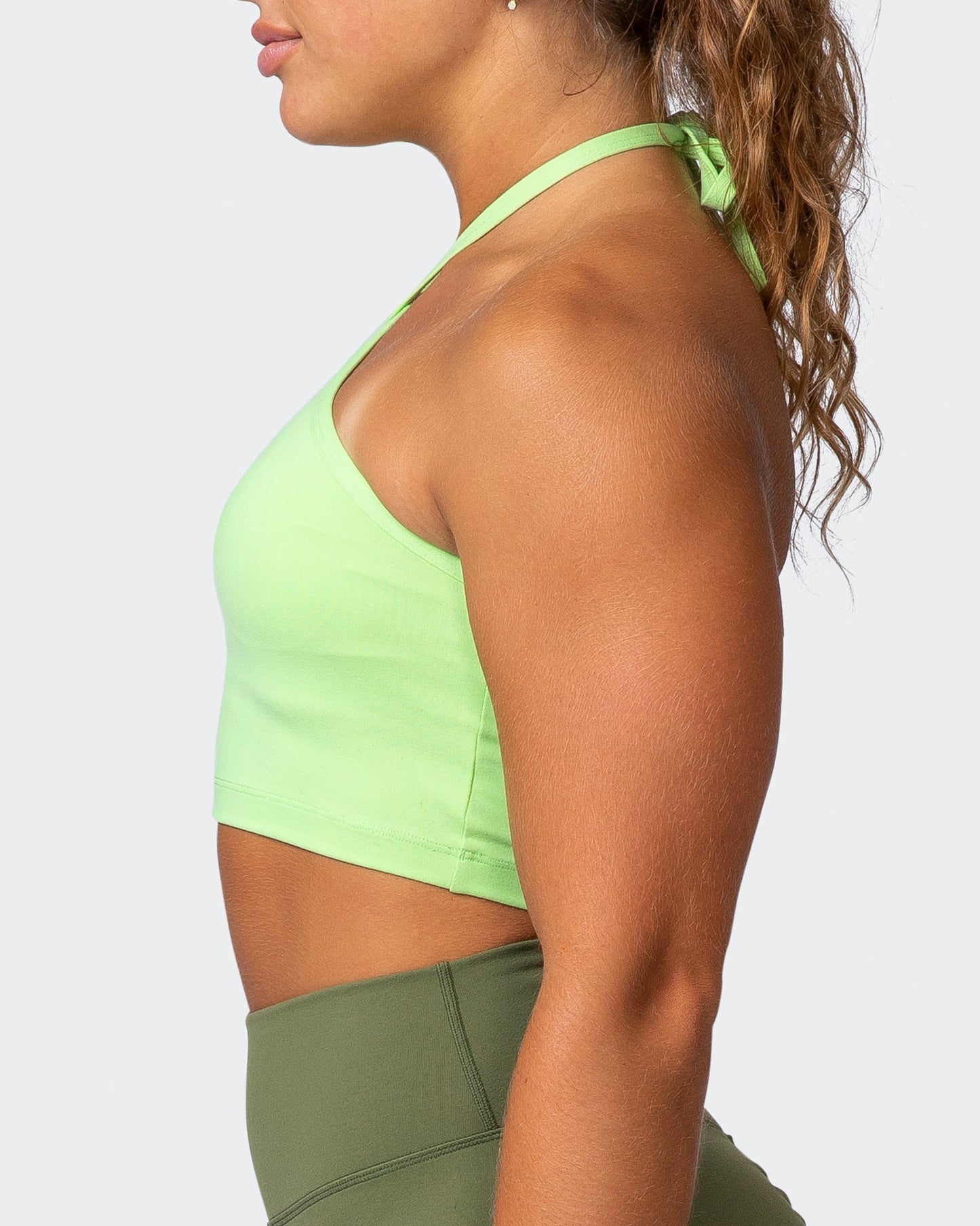 Shimmer Bra Tank Combo - Lime Flash-Sports Bras-XXS-012208LMFLSH-XXS-MNAPPRL13148-4-Muscle Nation