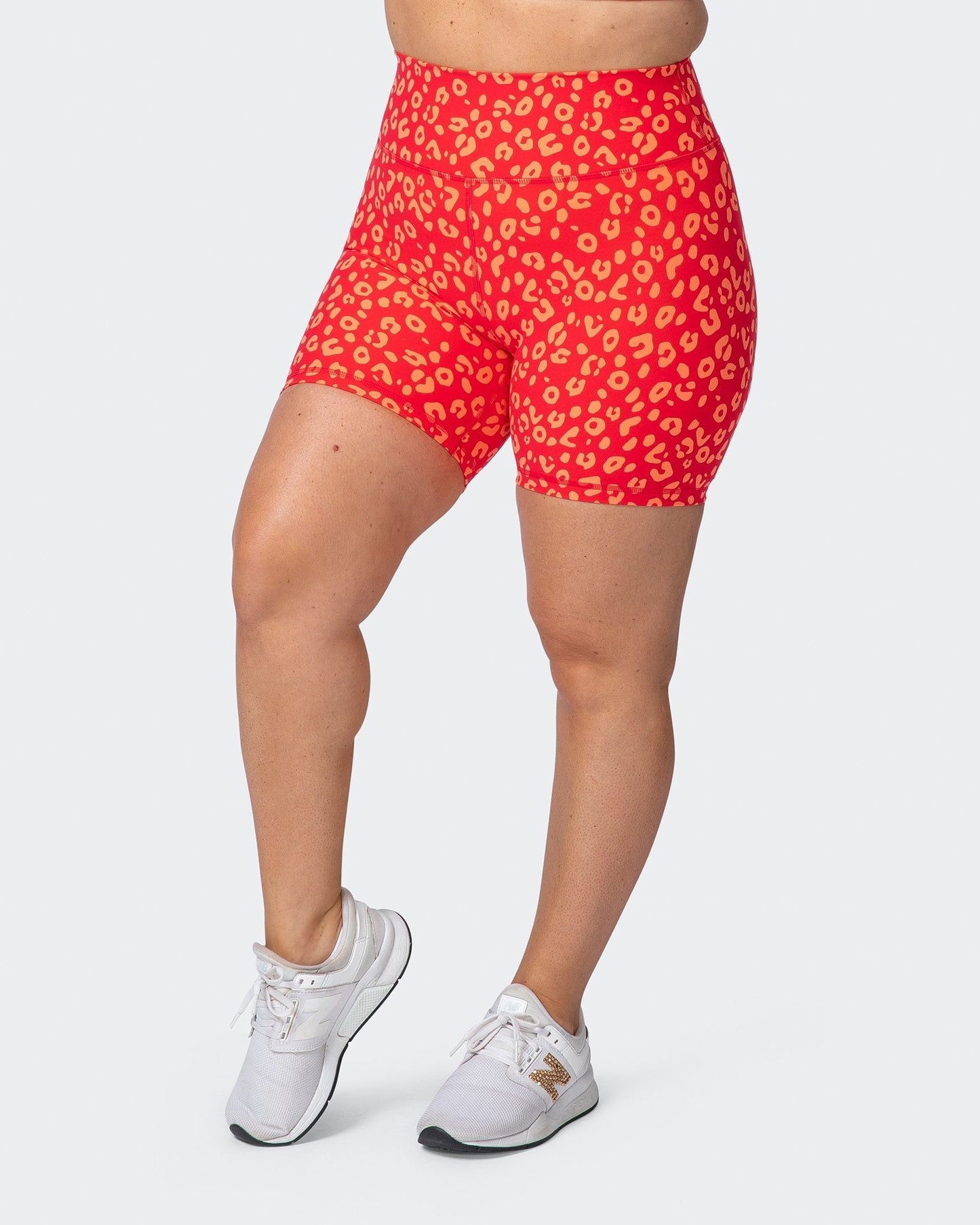 Signature Scrunch Bike Shorts - Vibrant Cheetah Print-Shorts-XXS-112114VCHET-XXS-MNAPPRL12196-3-Muscle Nation
