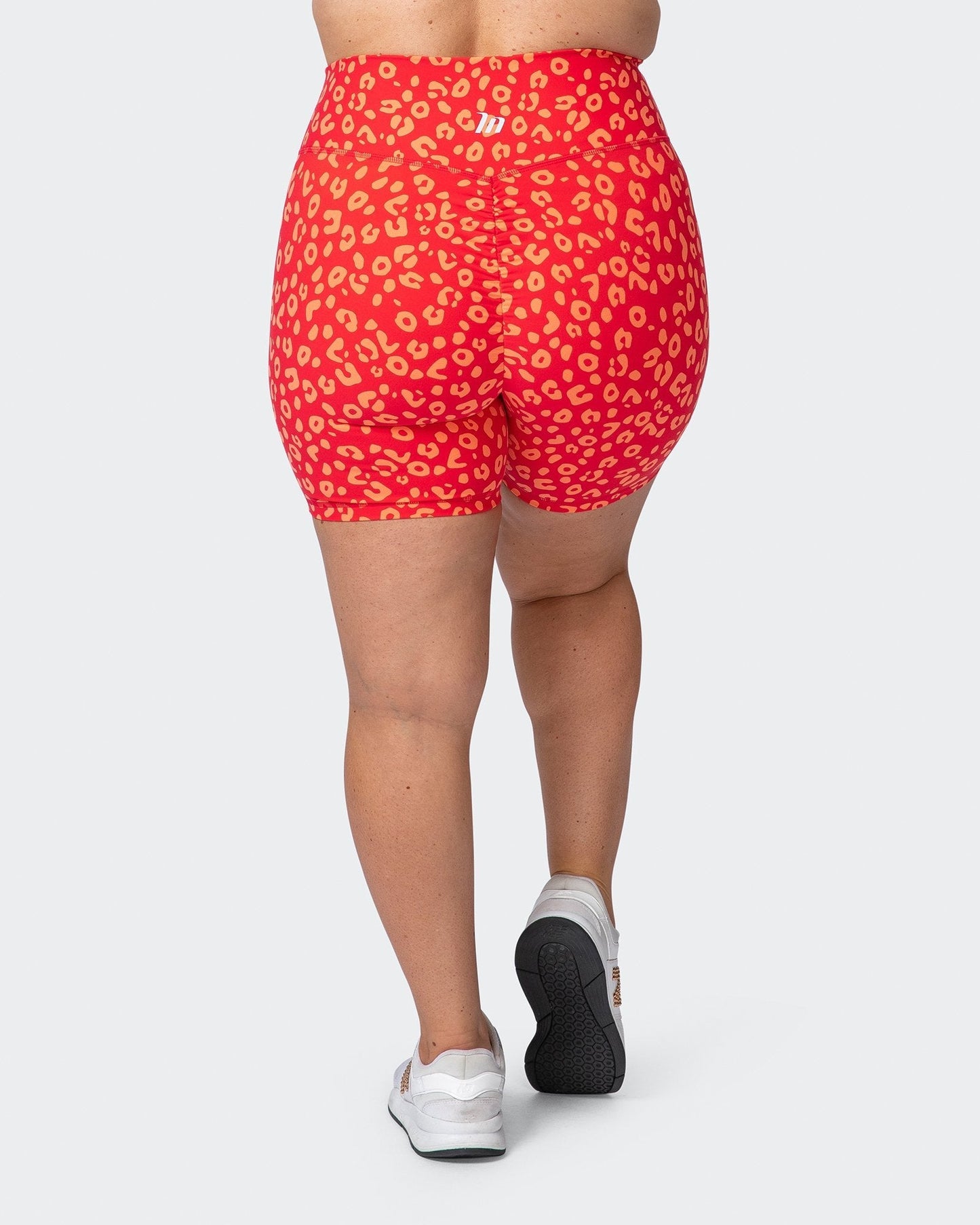 Signature Scrunch Bike Shorts - Vibrant Cheetah Print-Shorts-XXS-112114VCHET-XXS-MNAPPRL12196-4-Muscle Nation