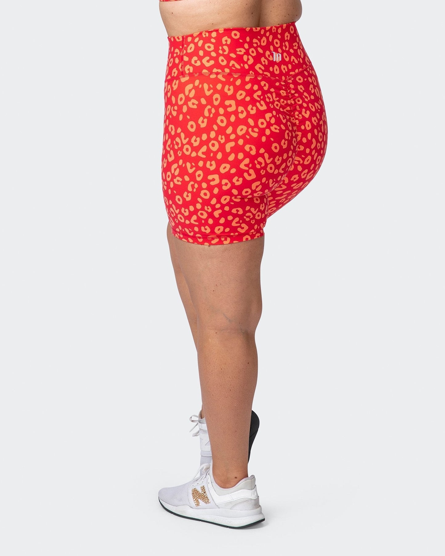 Signature Scrunch Bike Shorts - Vibrant Cheetah Print-Shorts-XXS-112114VCHET-XXS-MNAPPRL12196-5-Muscle Nation