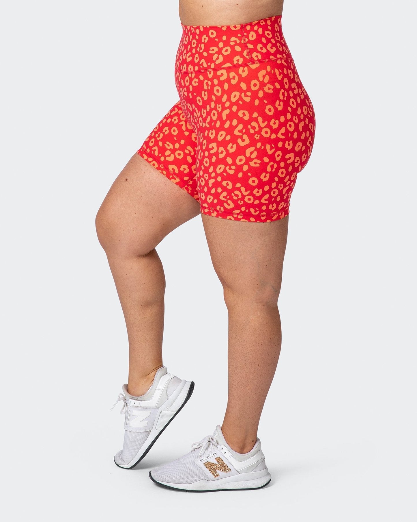 Signature Scrunch Bike Shorts - Vibrant Cheetah Print-Shorts-XXS-112114VCHET-XXS-MNAPPRL12196-6-Muscle Nation
