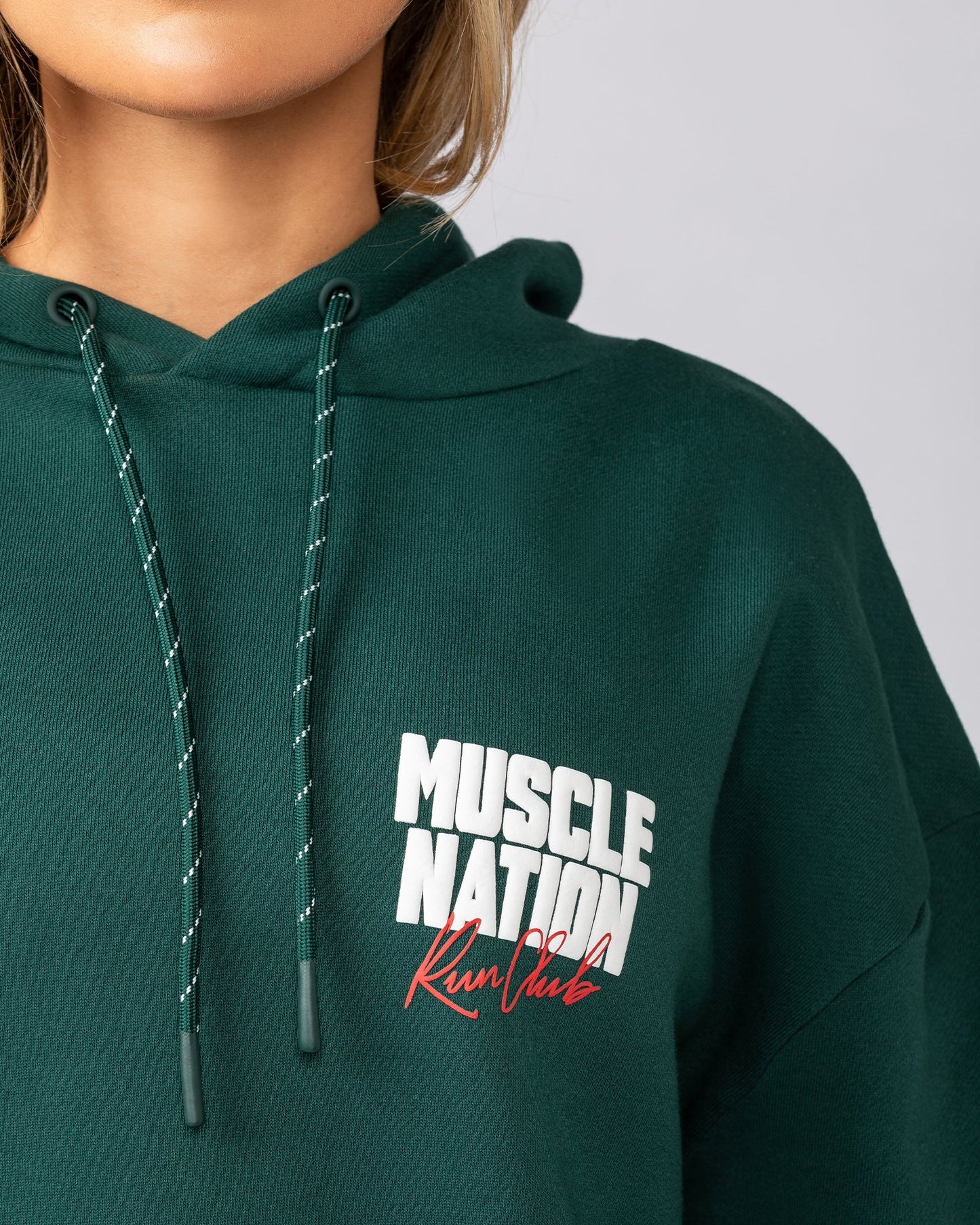 Sports Mode Oversized Hoodie - Evergreen-Jumpers & Hoodies-XXS-042542EVEGRN-XXS-MNAPPRL42296-3-Muscle Nation