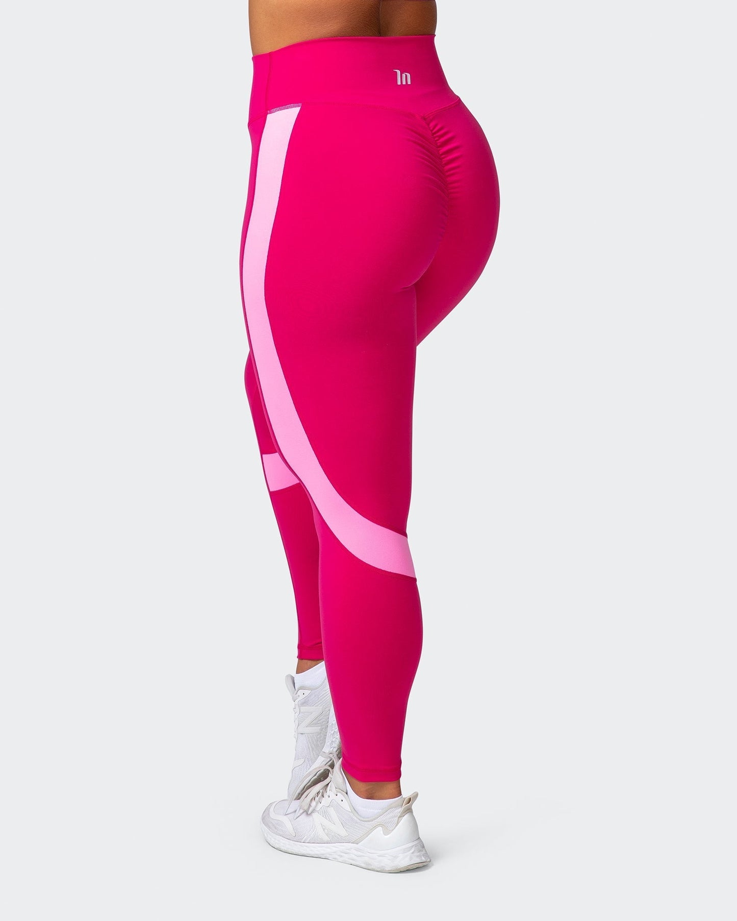 Sunlight Signature Scrunch Ankle Length Leggings - Pink Punch-Leggings-XXS-012206PNKPNCH-XXS-MNAPPRL13101-5-Muscle Nation