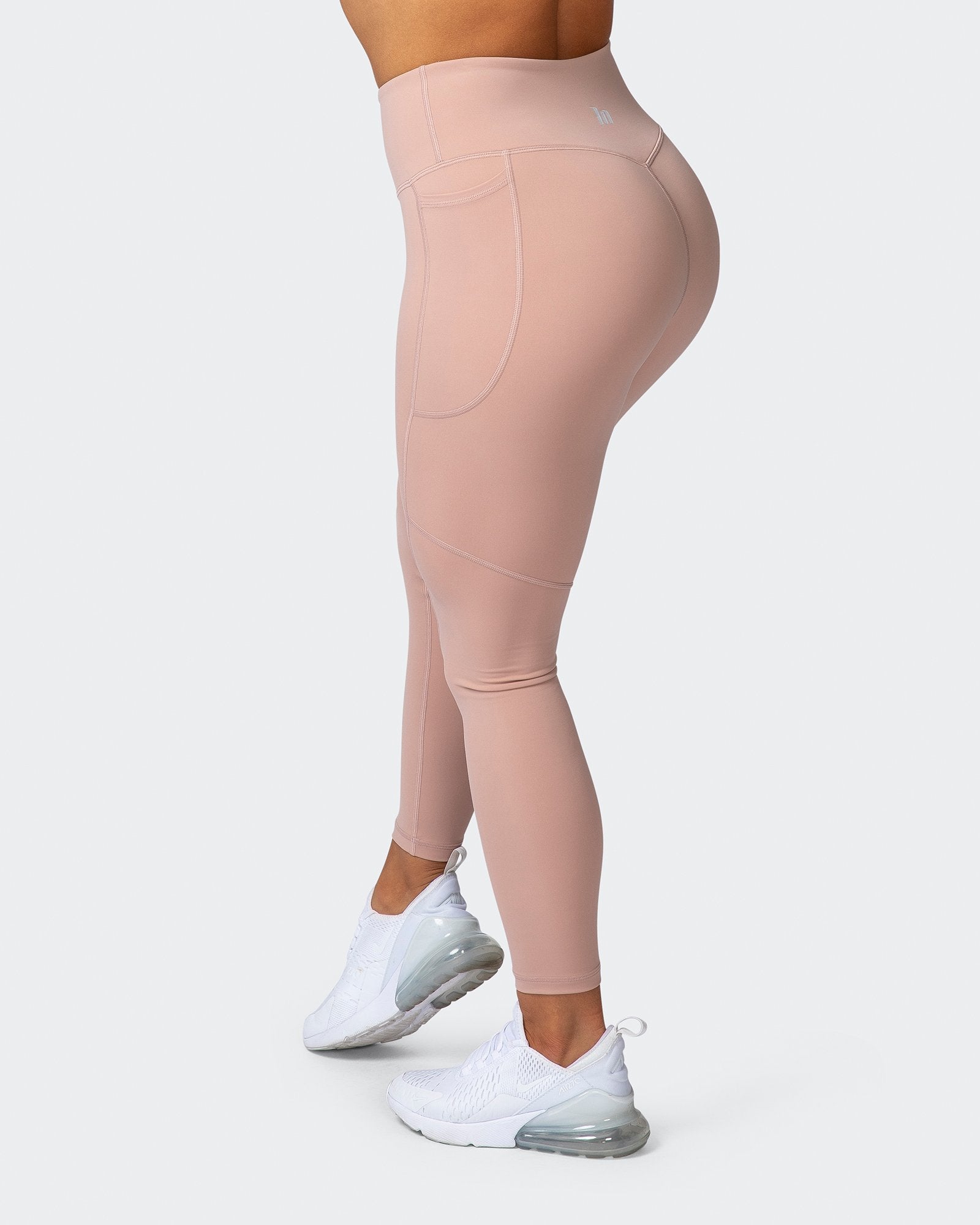 Superior Squat Pocket Ankle Length Leggings - Mahogany Rose-Leggings-XXS-112123MROSE-XXS-MNAPPRL12388-4-Muscle Nation