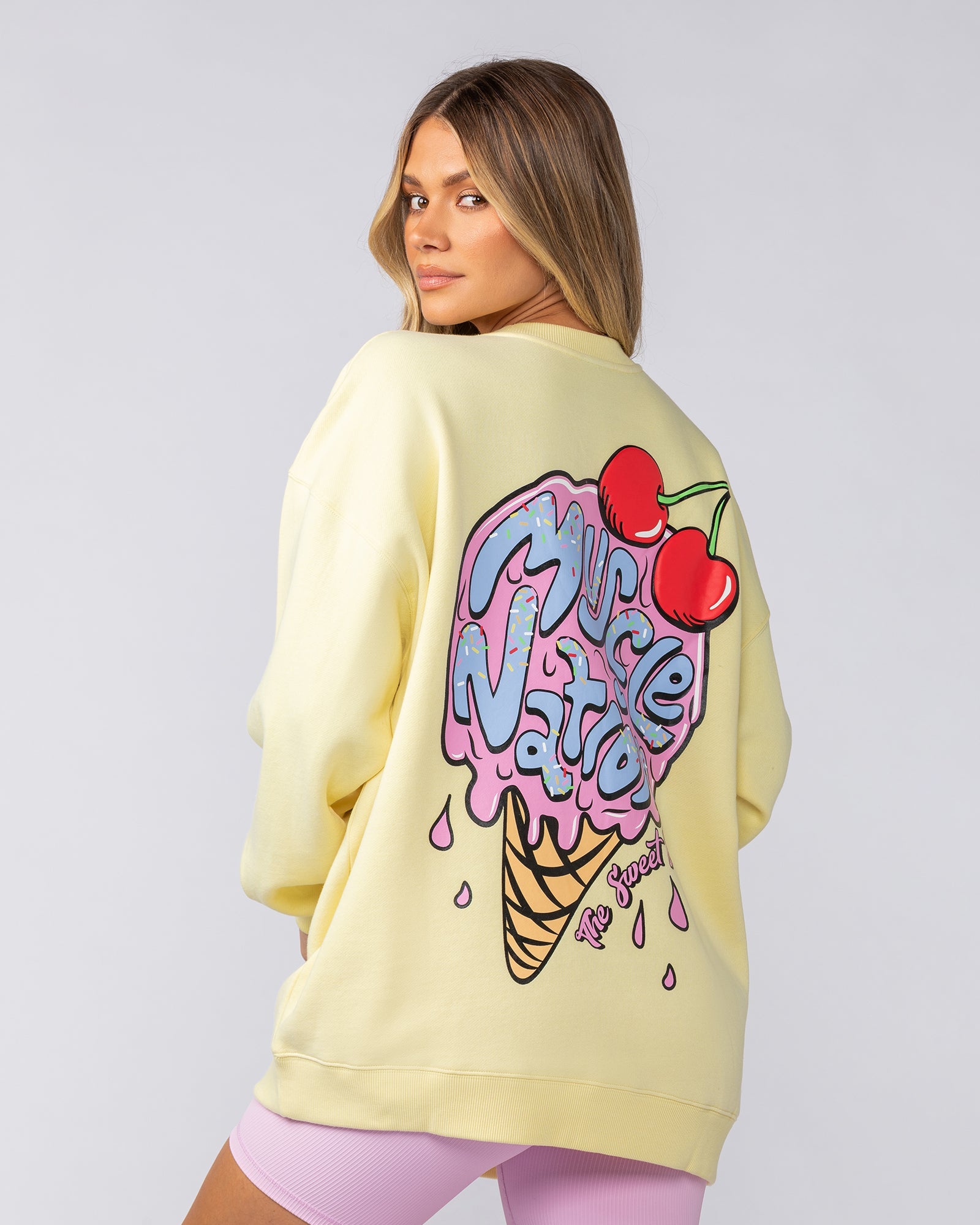 Tasty Oversized Pullover - Limoncello-Tops-XXS-052512LMCO-XXS-MNAPPRL42673-2-Muscle Nation