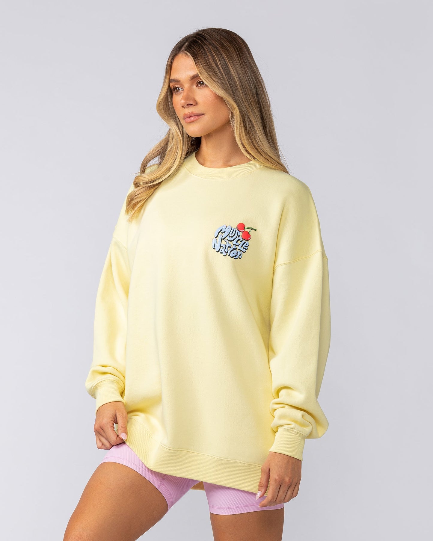 Tasty Oversized Pullover - Limoncello-Tops-XXS-052512LMCO-XXS-MNAPPRL42673-4-Muscle Nation