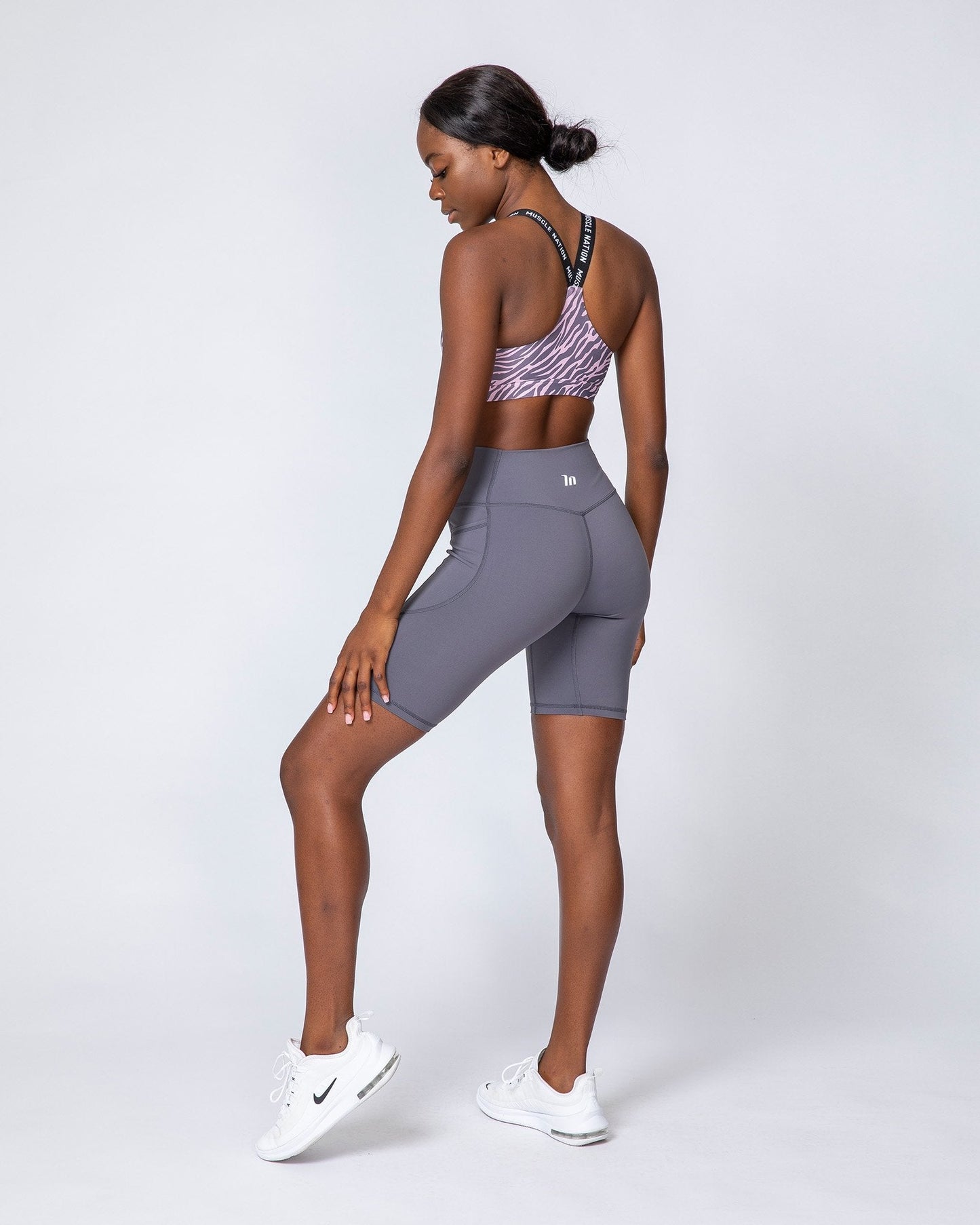Tempo Bra - Tri Stripe-Sports Bras-XS-MNAPPRL9564-MNAPPRL9564-2-Muscle Nation