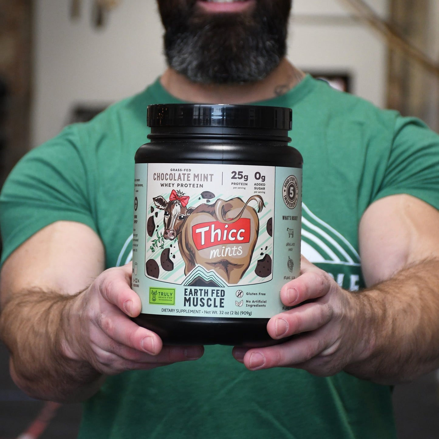 SEASONAL FLAVOR: Thicc Mints Chocolate Mint Grass-Fed Whey Protein