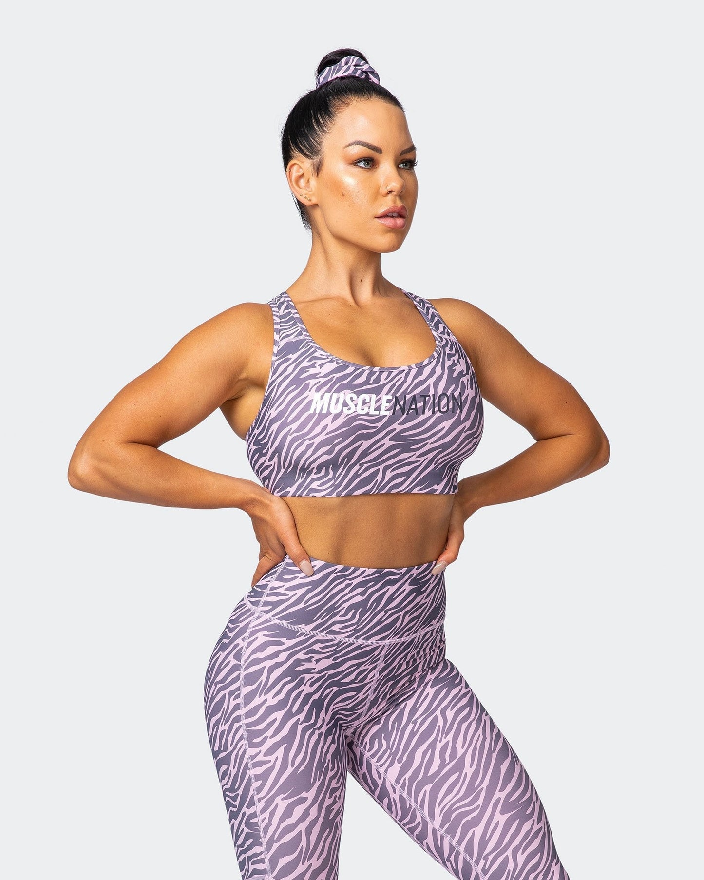 Strike Bra - Tri-Stripe-Sports Bras-XS-MNAPPRL10550-MNAPPRL10550-5-Muscle Nation