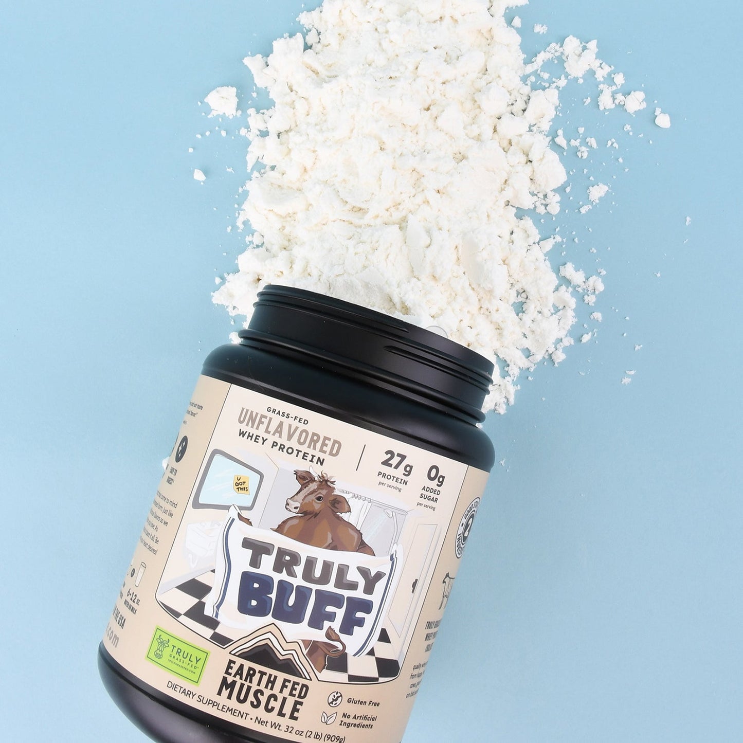 Truly Buff Unflavored Grass-Fed Whey Protein
