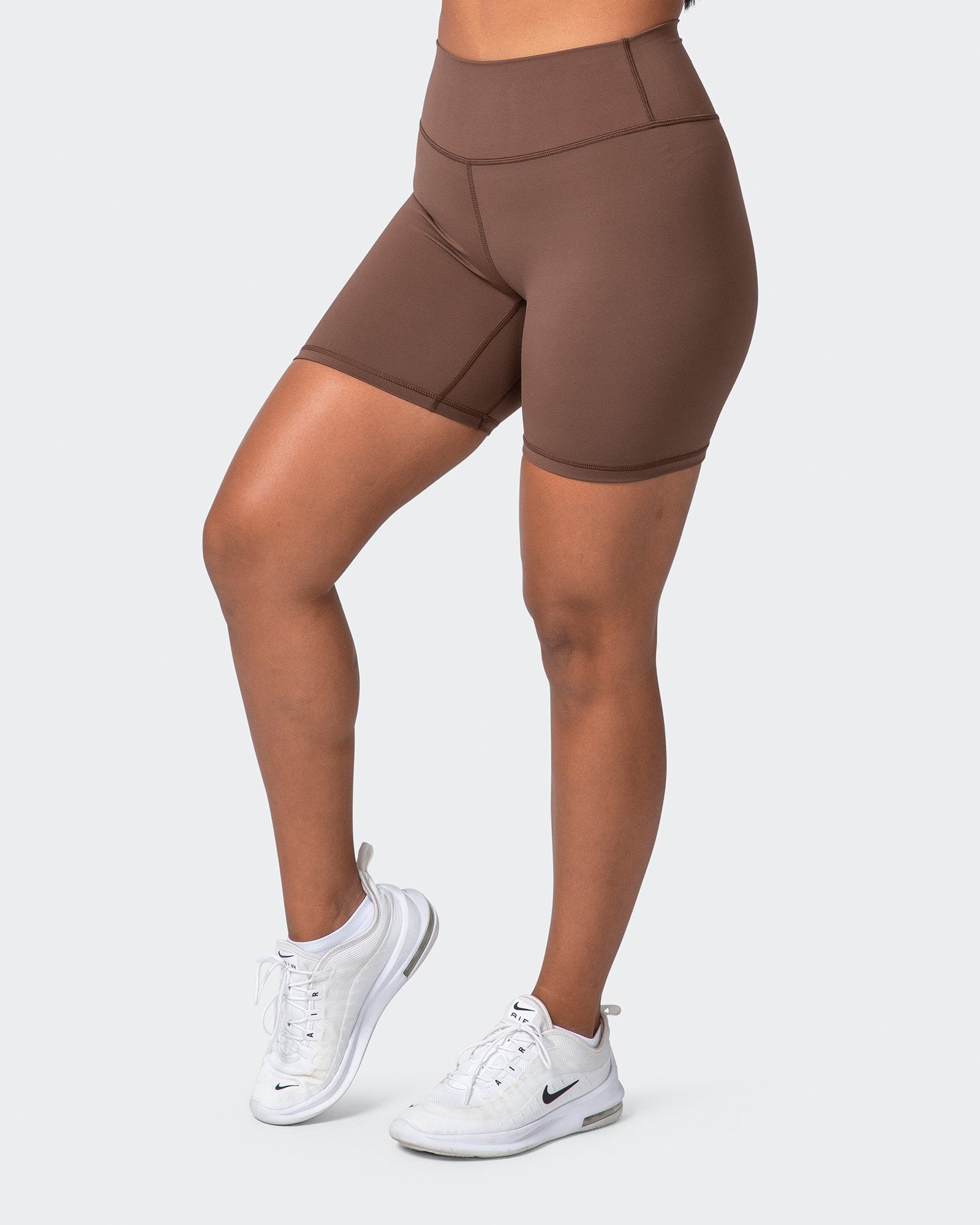 V1 Butter Bike Shorts - Mocha-Shorts-XXS-112152MOCHA-XXS-MNAPPRL12826-3-Muscle Nation