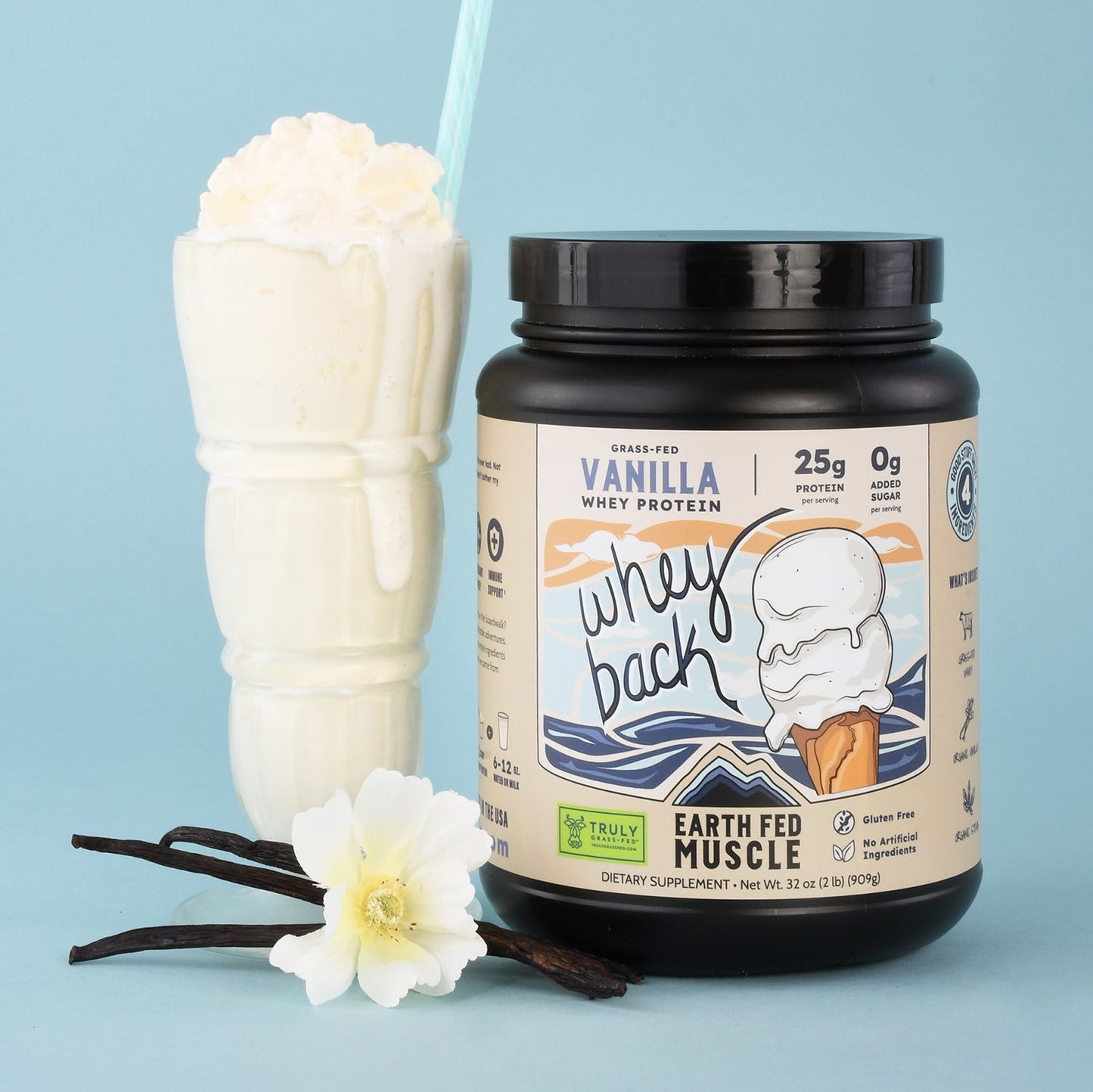 Whey Back Vanilla Grass-Fed Whey Protein