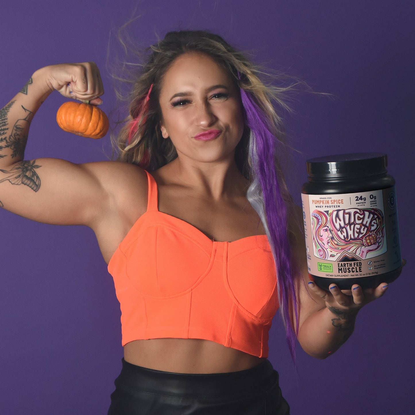 SEASONAL FLAVOR: WitchĄŻs Whey Pumpkin Spice Grass-Fed Whey Protein